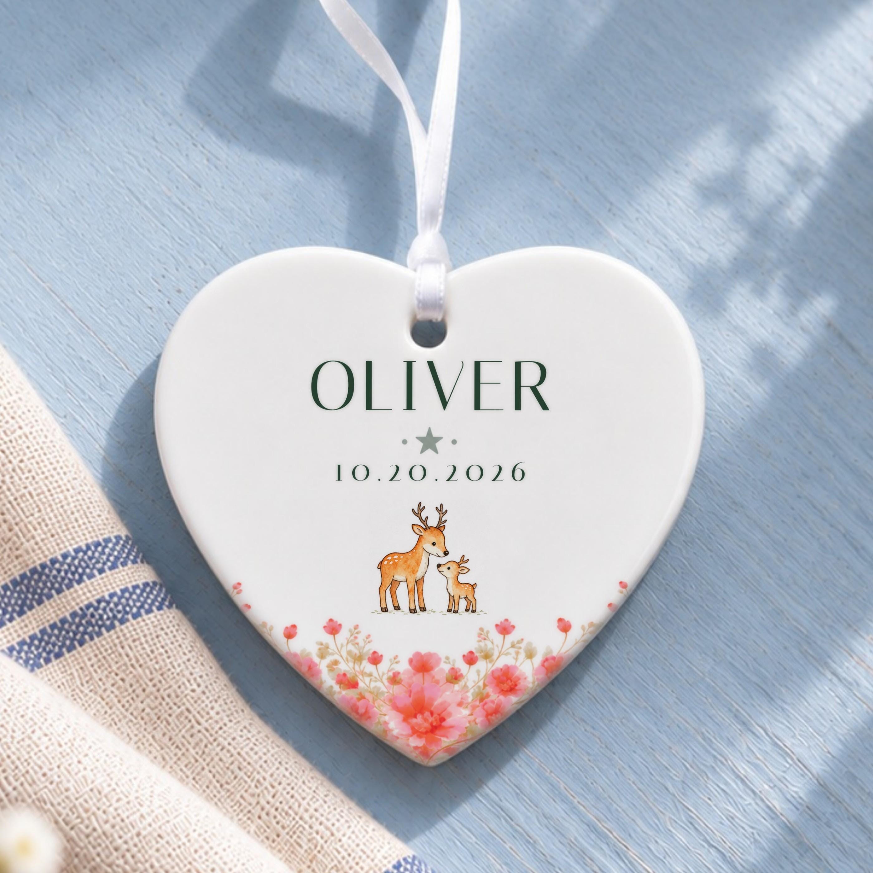 Name Ornament, Personalized Ceramic Name Keepsake with Gift Box, image 12