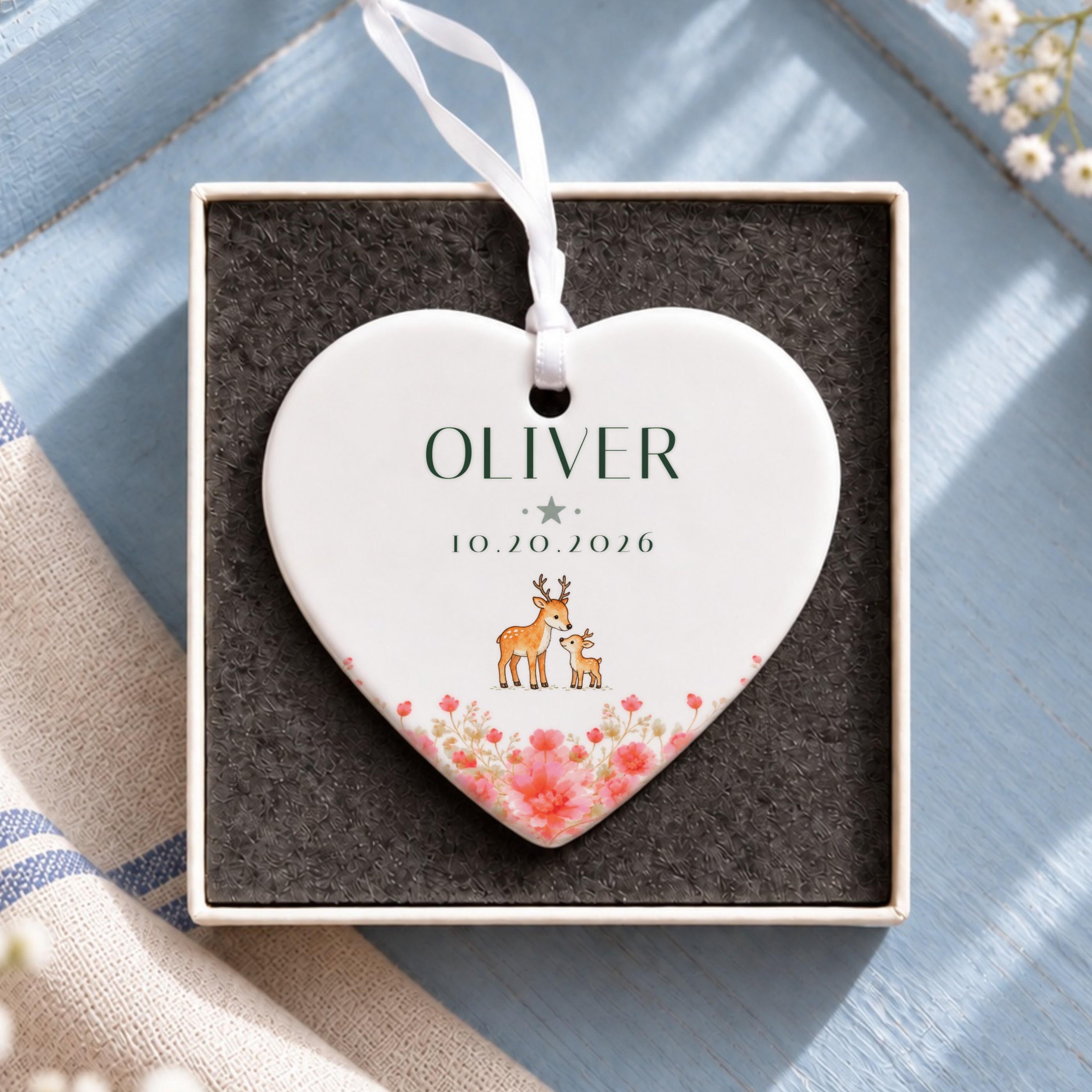 Name Ornament, Personalized Ceramic Name Keepsake with Gift Box, image 13