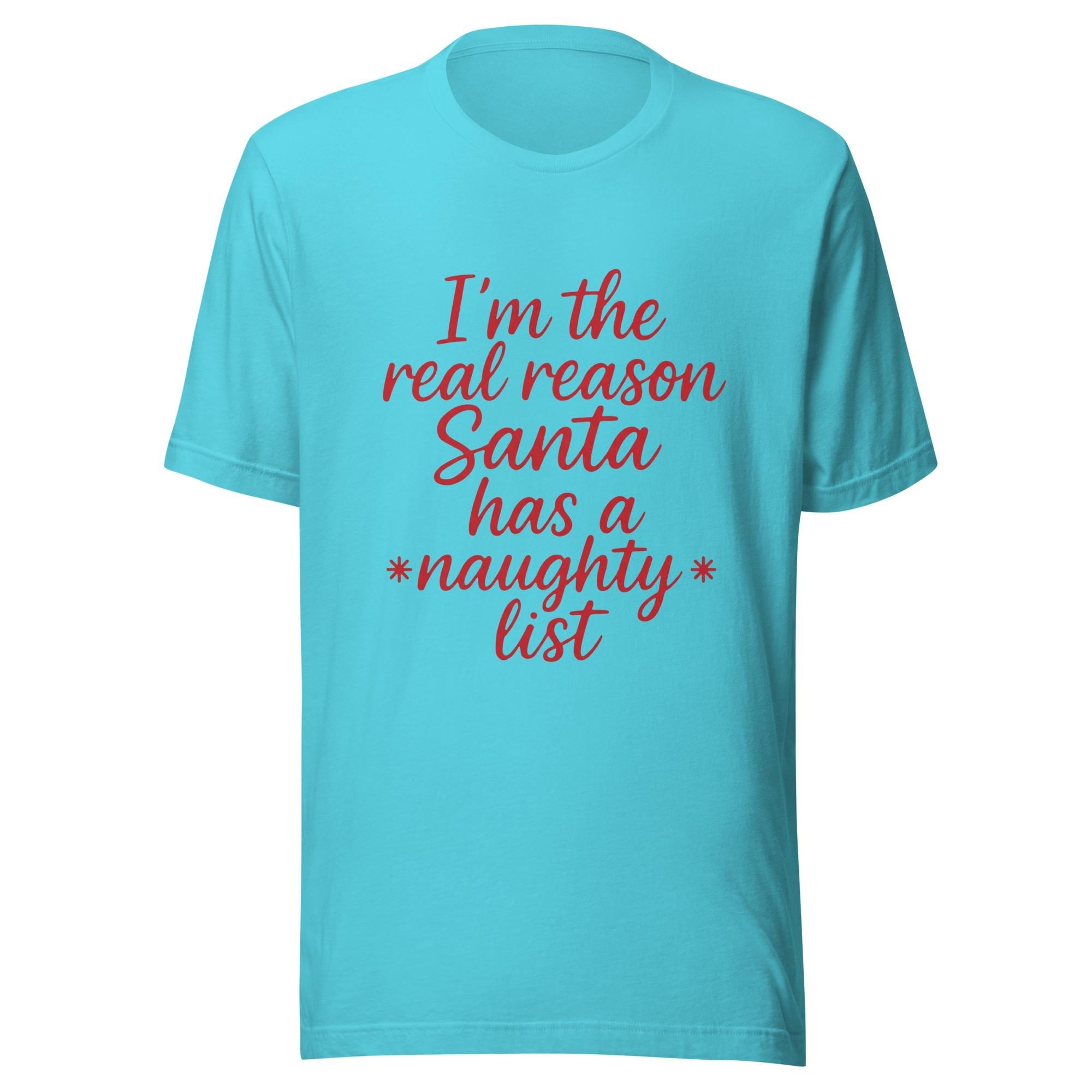 Naughty List Shirt, 100% Cotton Unisex Christmas Tee, image 2