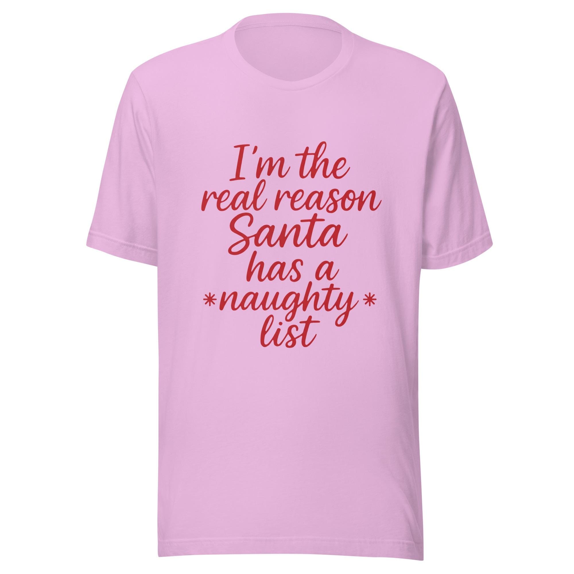 Naughty List Shirt, 100% Cotton Unisex Christmas Tee, image 3