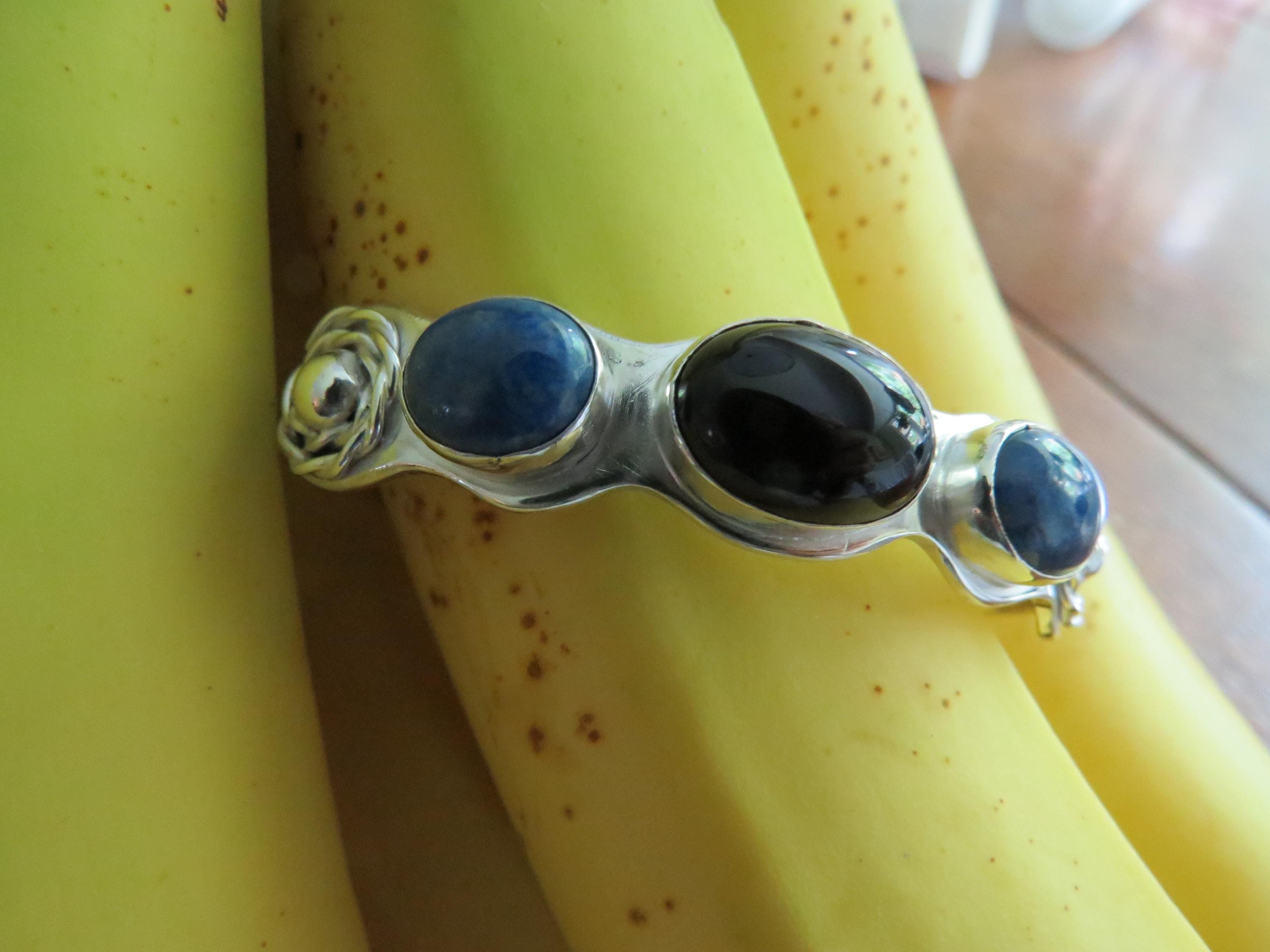 Three Stone Bracelet Cuff, view 4
