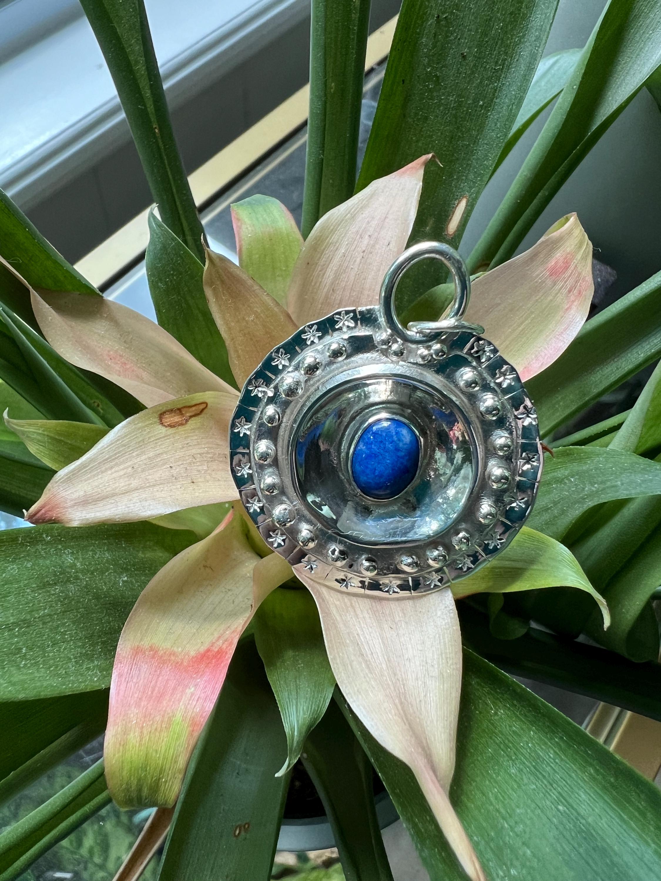 Round Calendar Stone Style Pendant