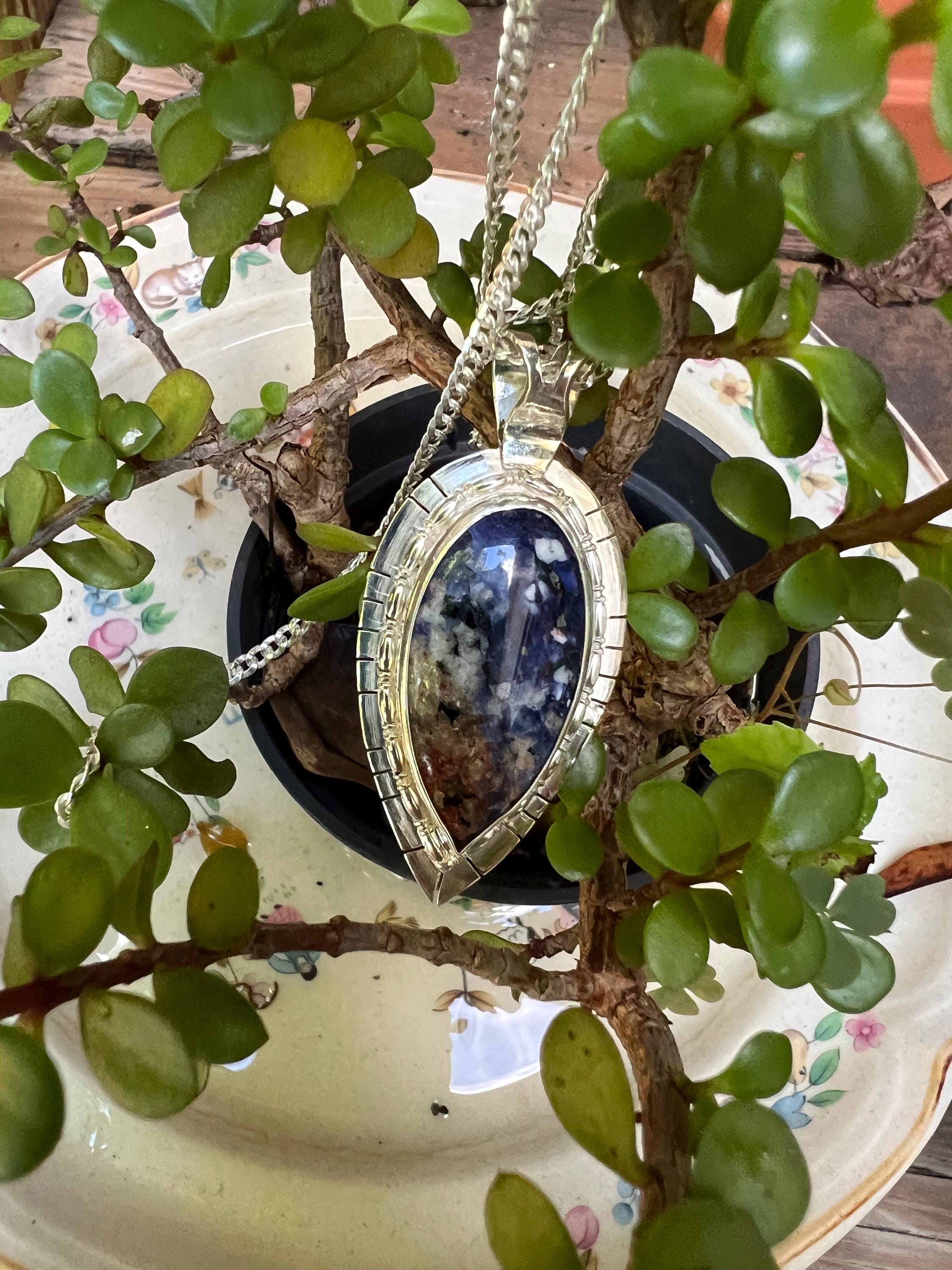 Blue Sodalite Pendant, view 2
