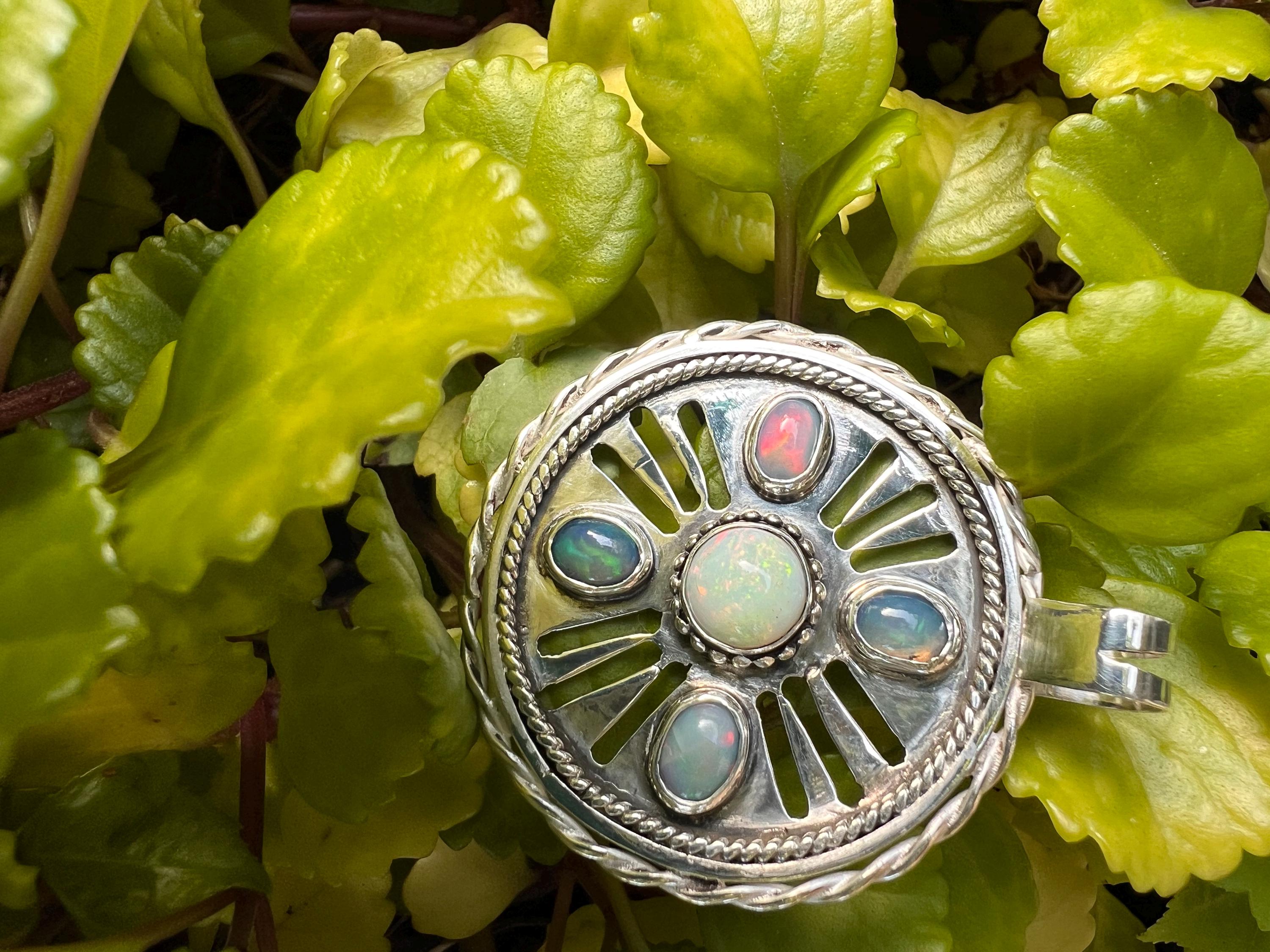 Sundial 5-Opal Pendant