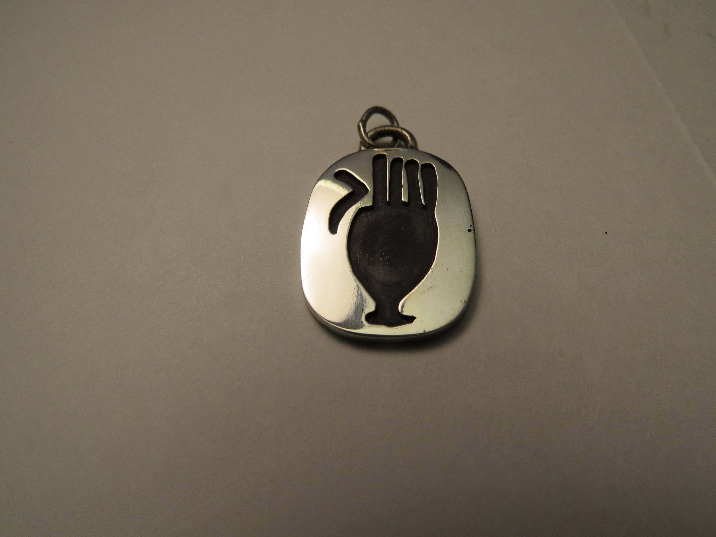 Egyptian Hand Motif Pendant