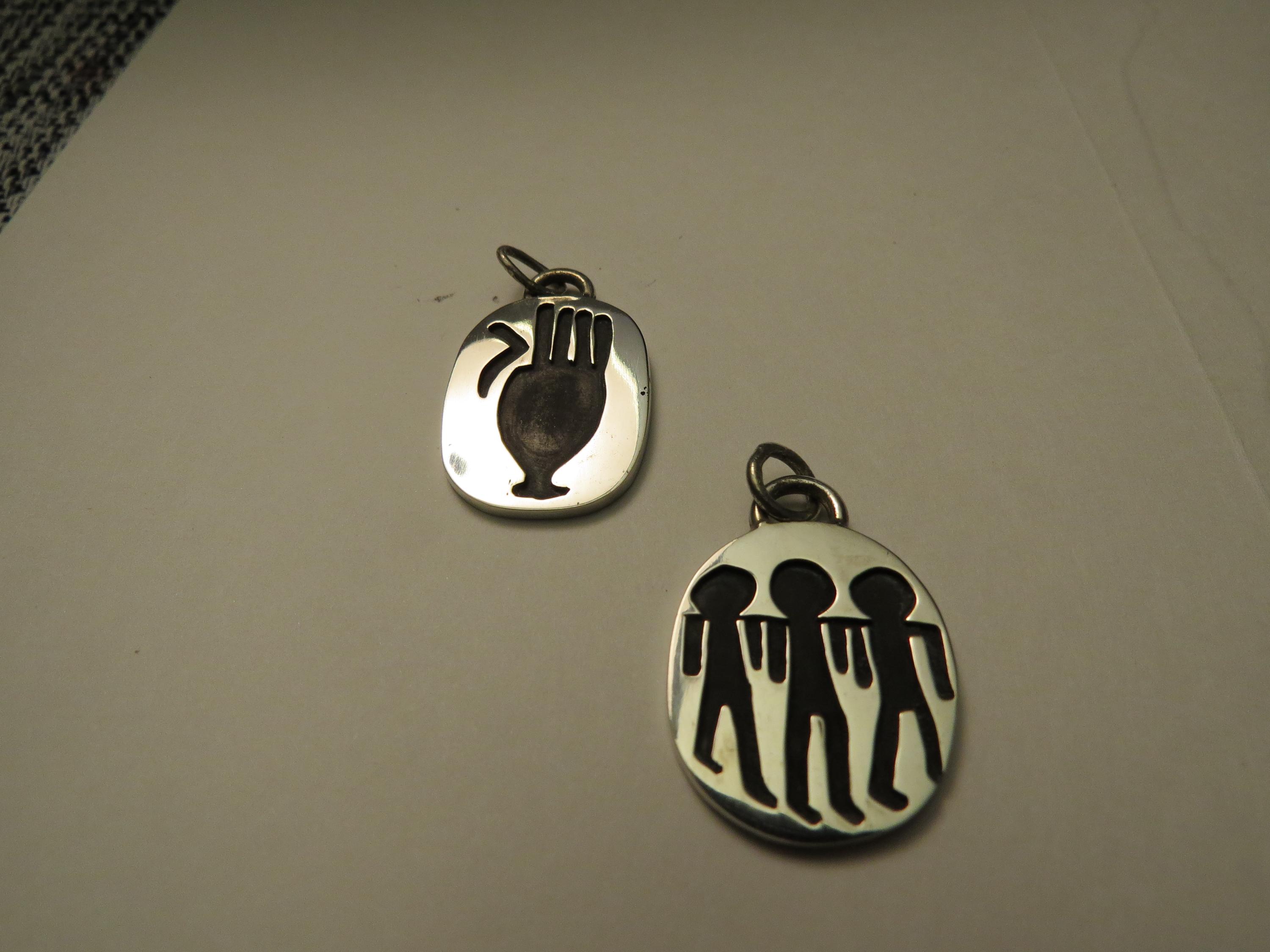 Egyptian Hand Motif Pendant, view 3