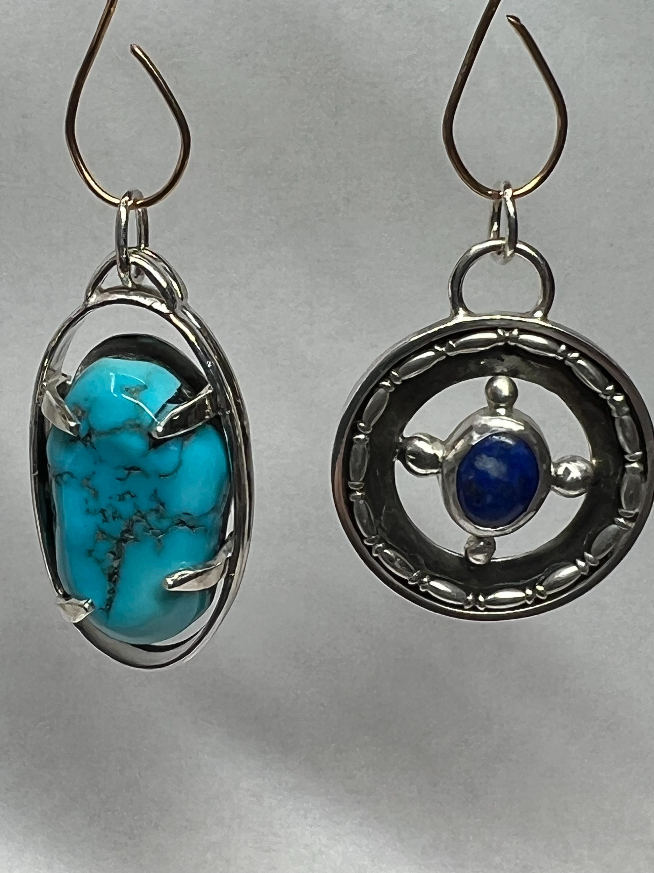 A Round Lapis Lazuli Good Luck Charm, view 2