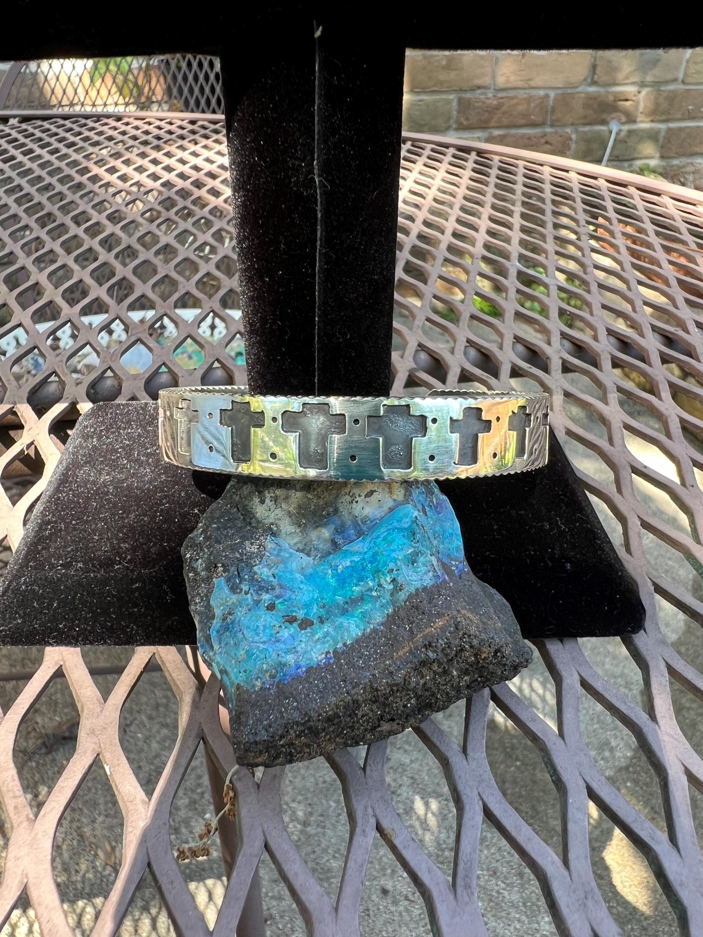 Religious Cross Cuff Bracelet, view 3