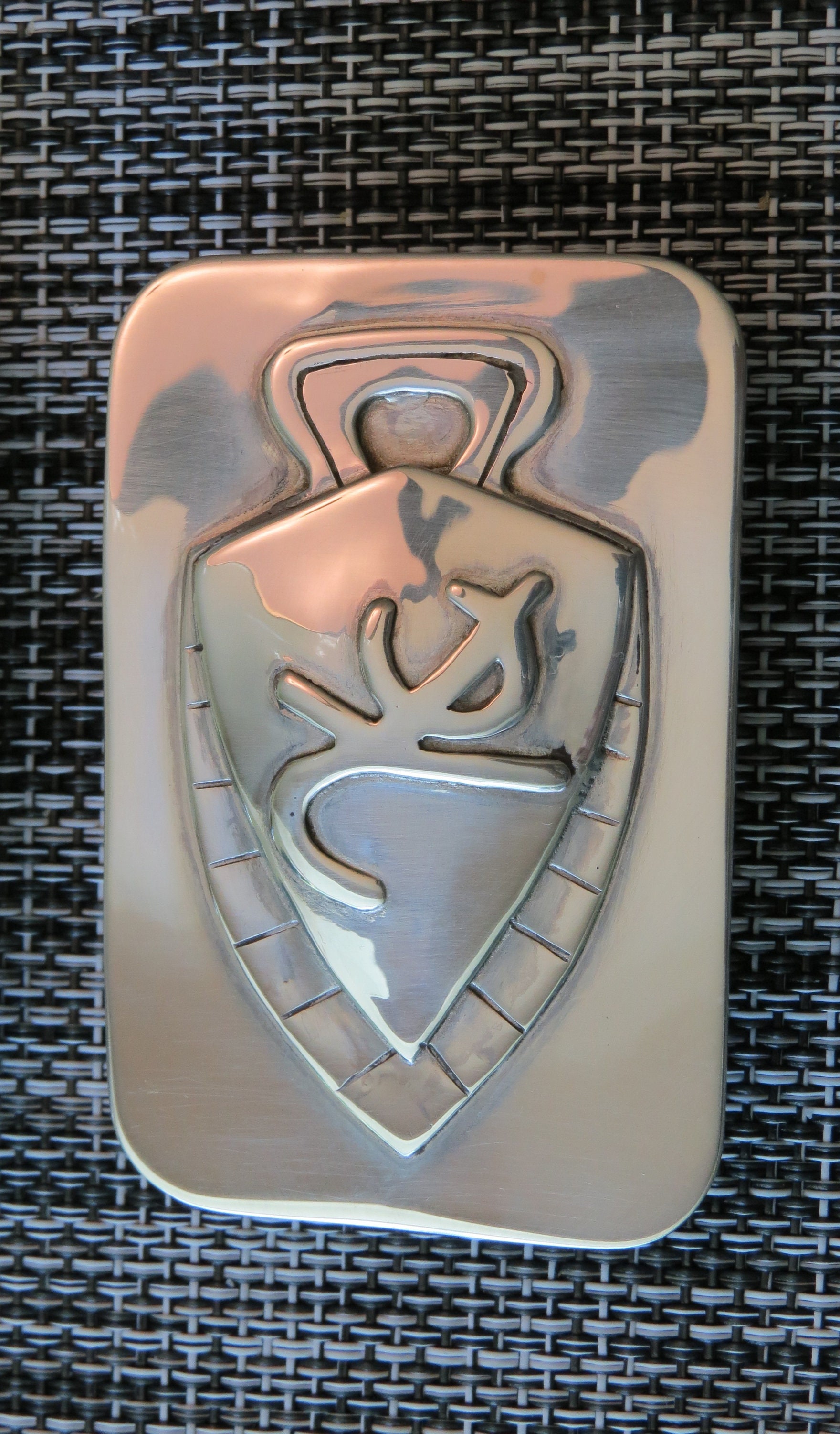 Sterling silver belt buckles, view 3