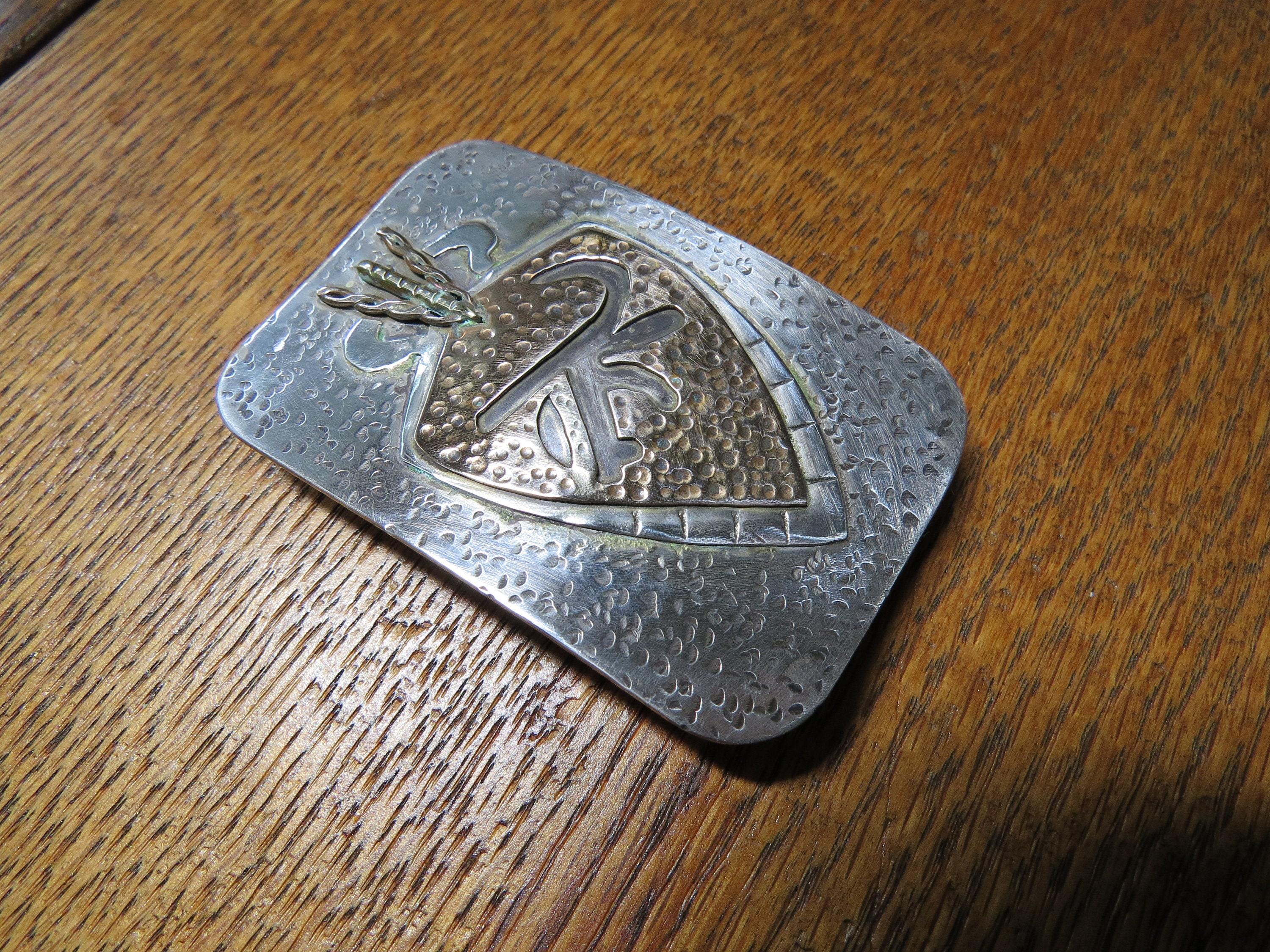 Sterling silver belt buckles, view 6