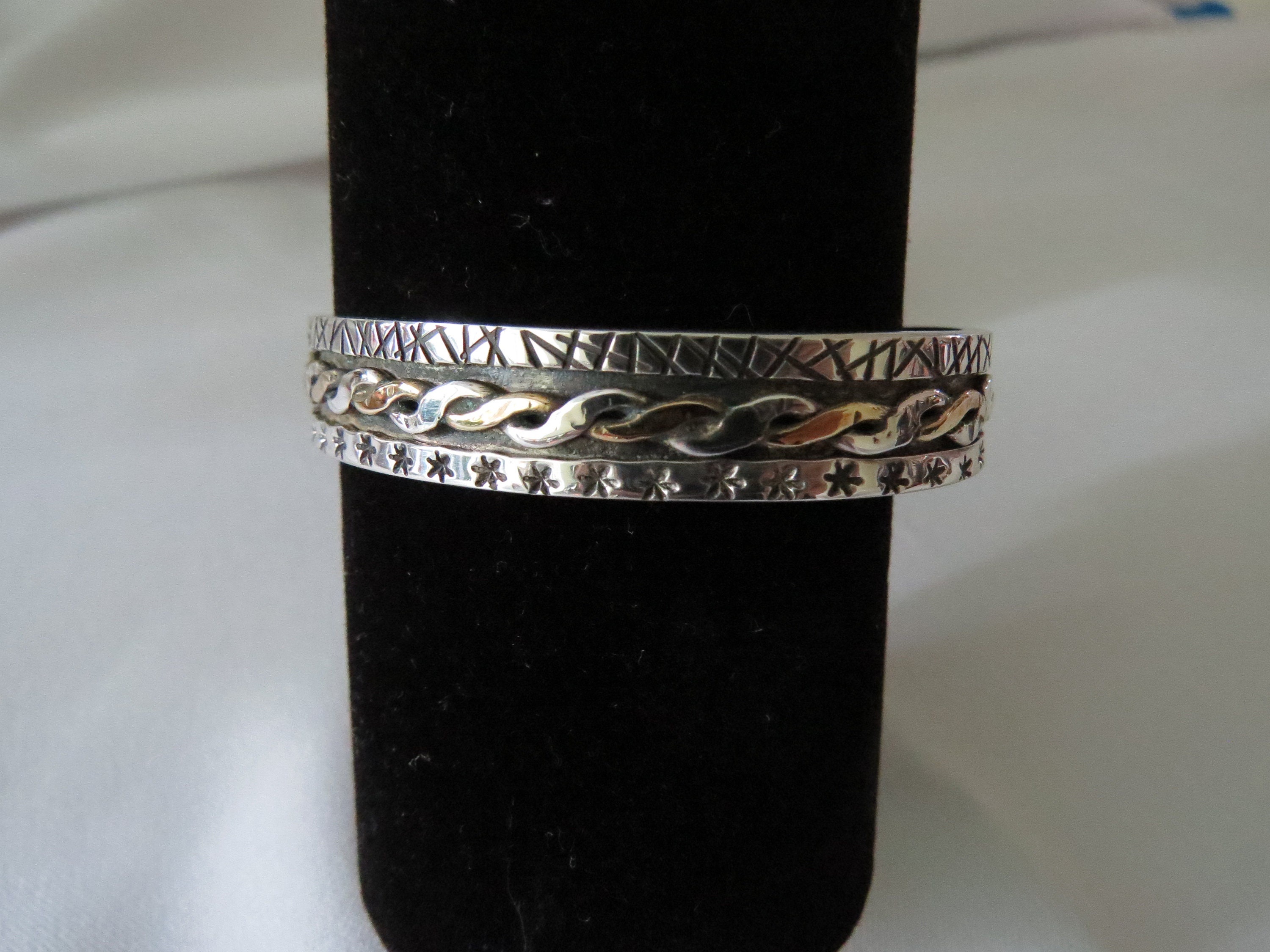 Silver/Brass Cuff Bracelet