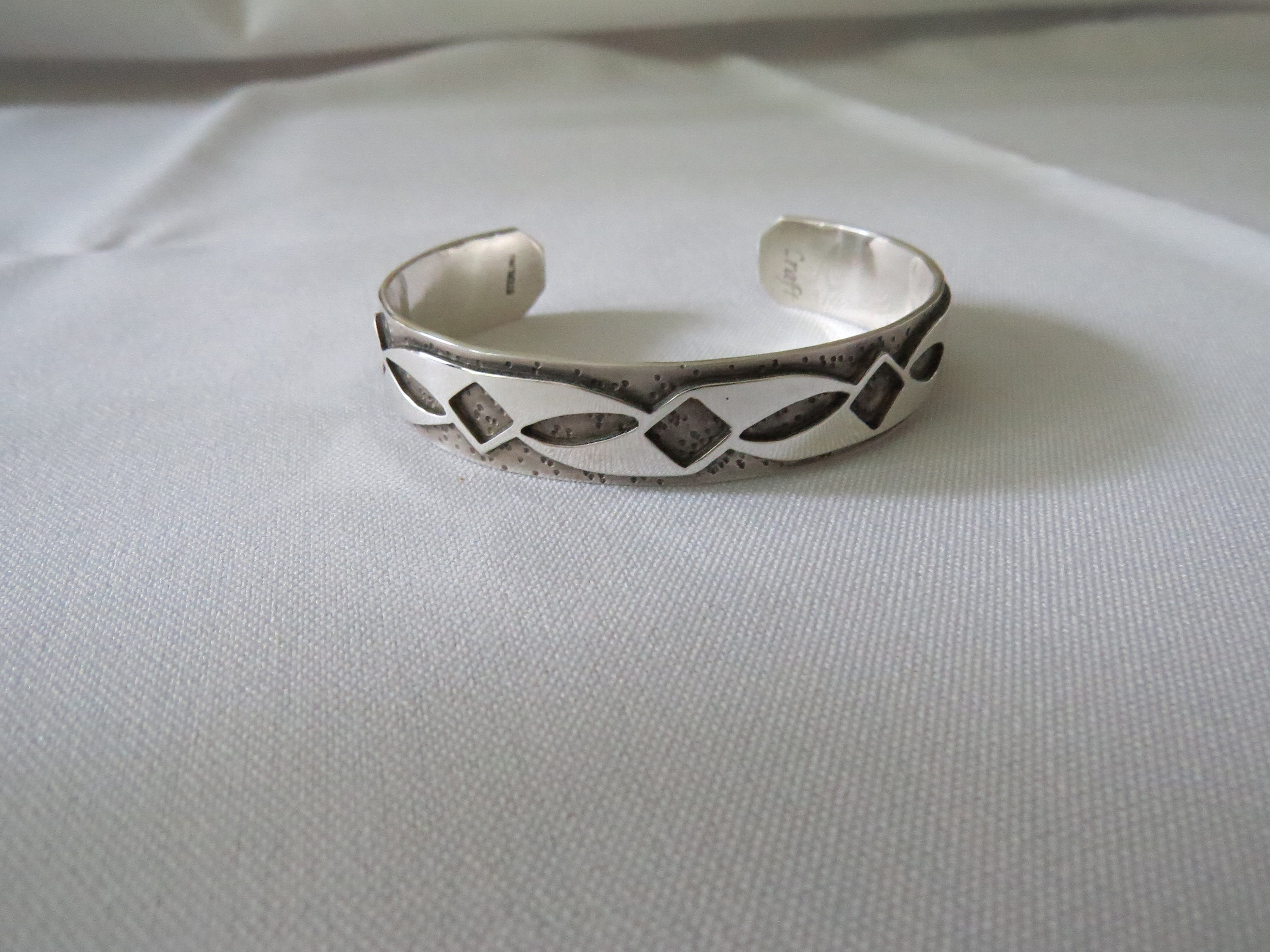 Geometric Sterling silver cuff