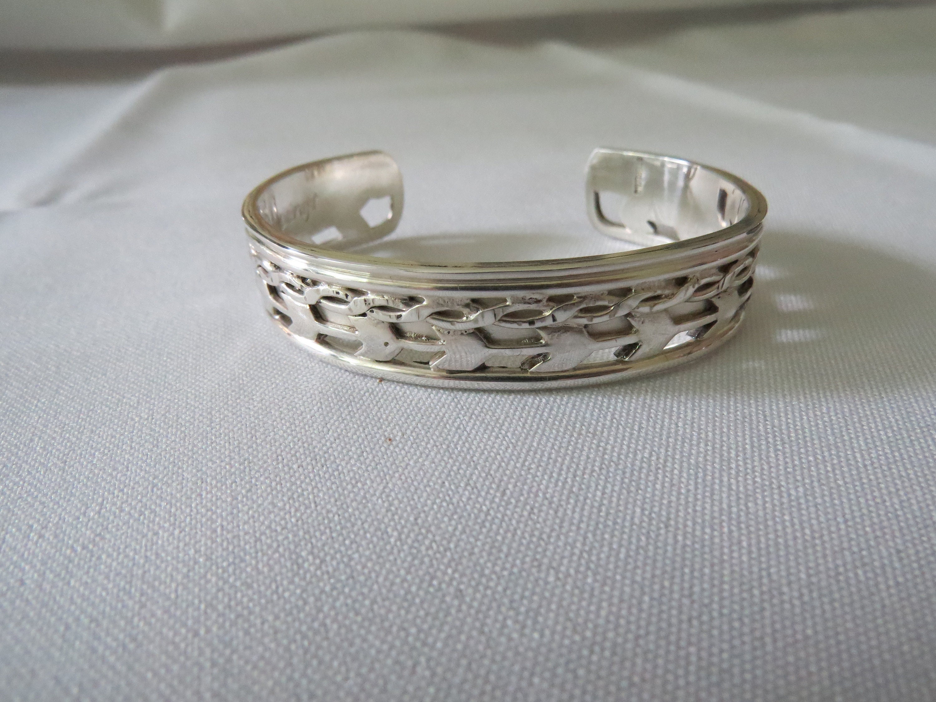 Unique Handcrafted Silver Cuff, view 2