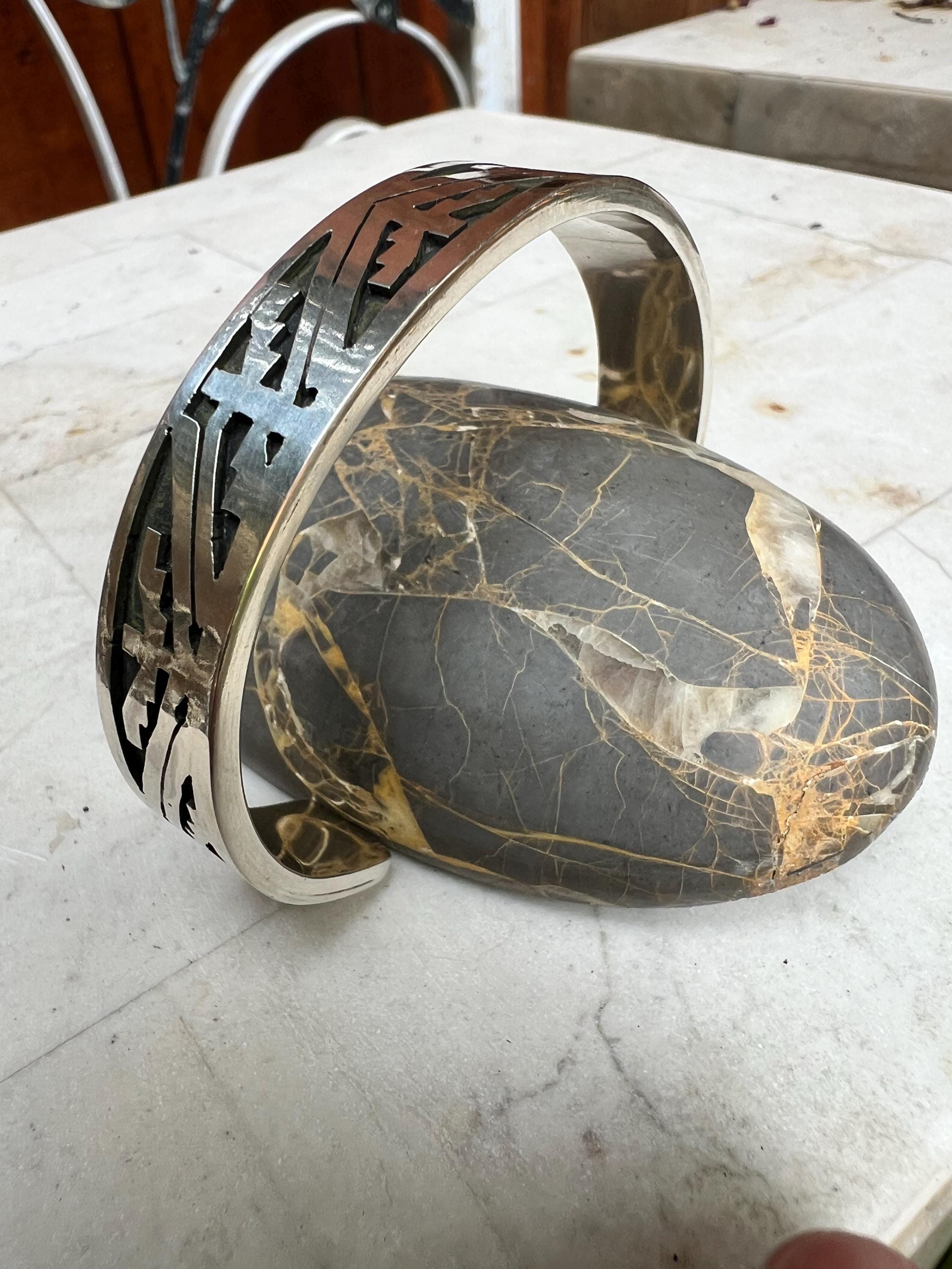 Zuni Indian Motif Cuff, view 4