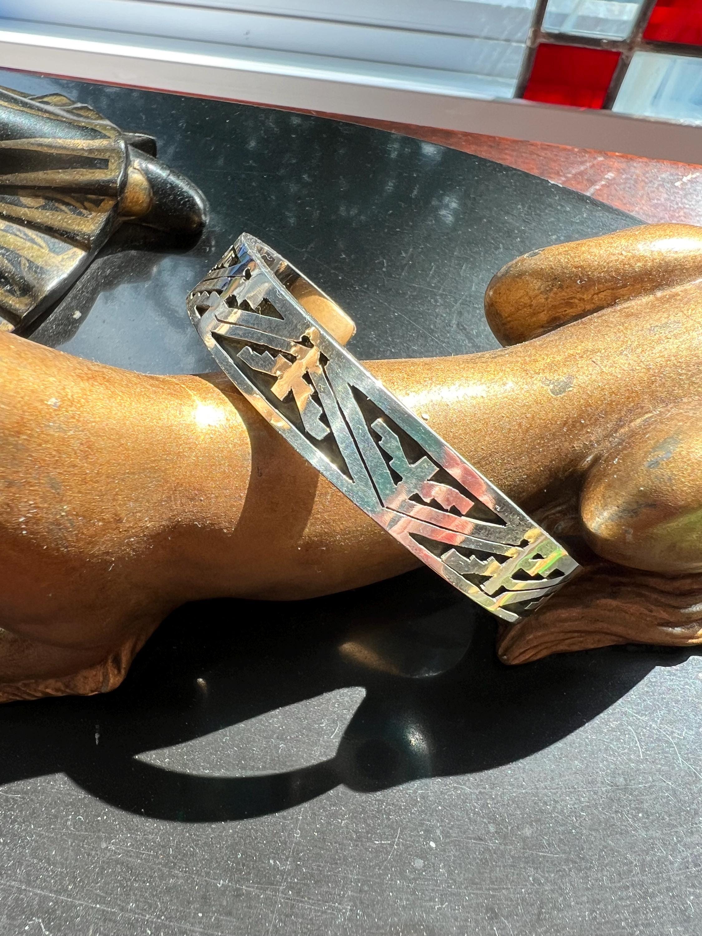 Zuni Indian Motif Cuff, view 5