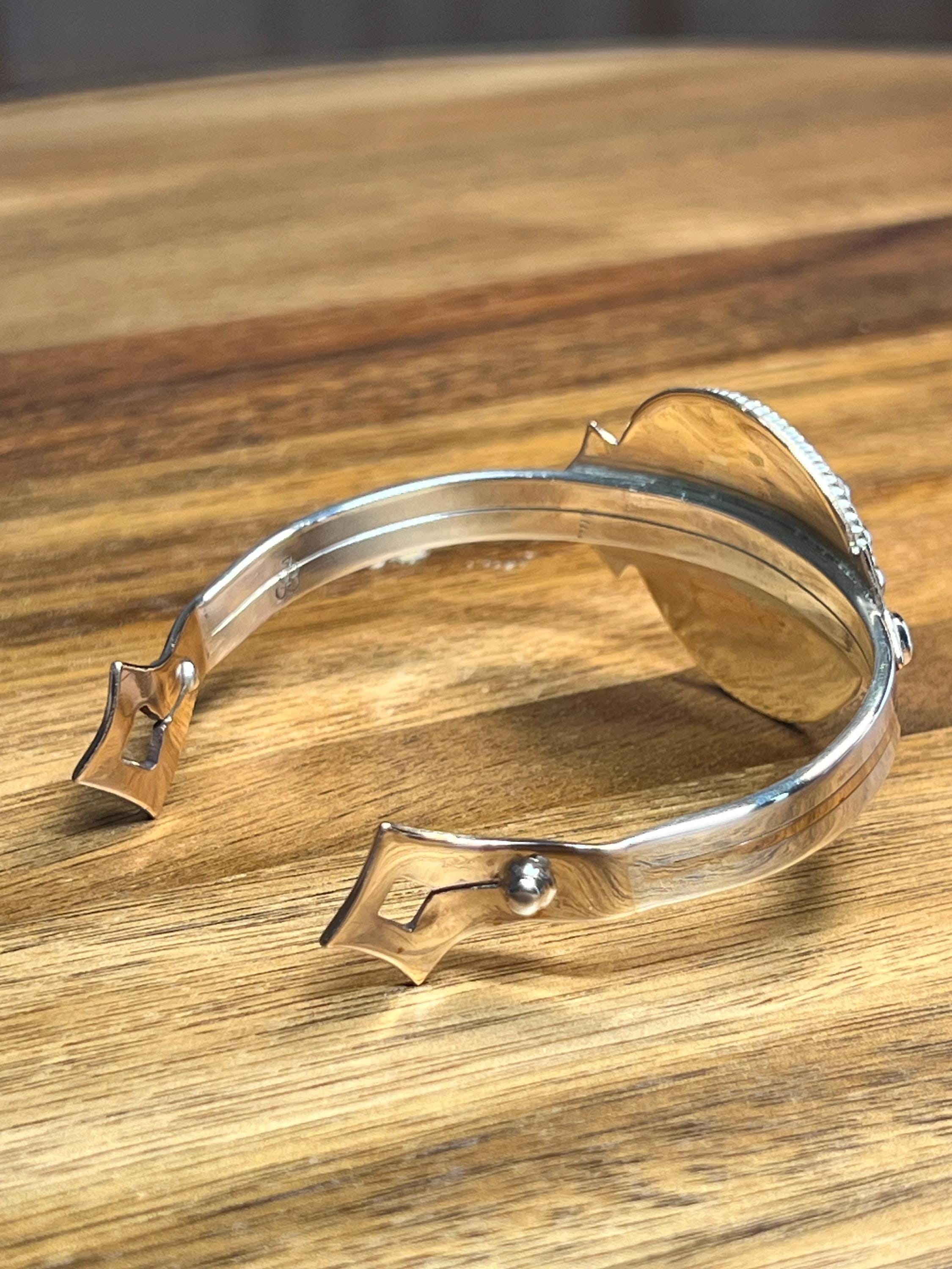 Women’s Viking Cuff with Jasper Gemstone, view 4