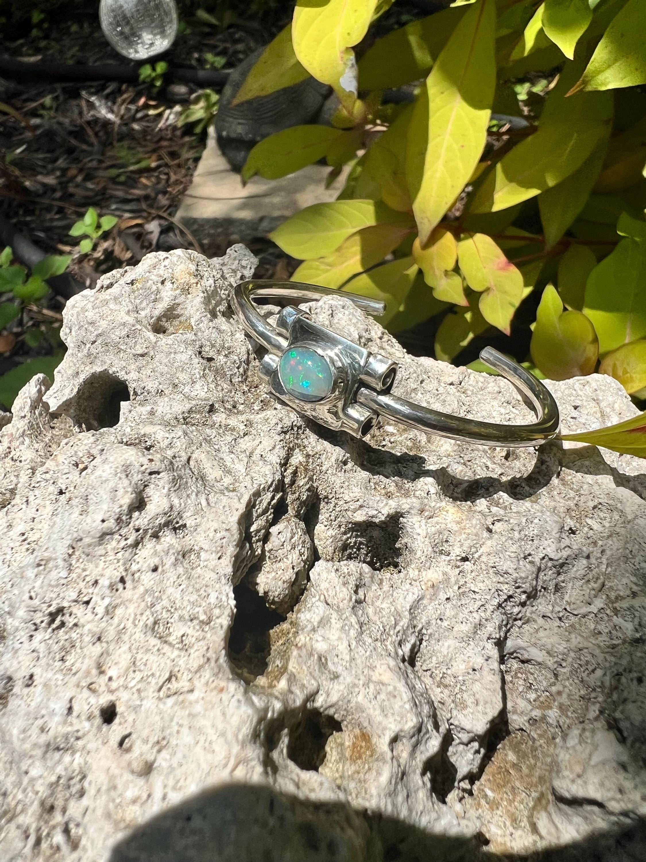 Childs White Opal Cuff, view 3