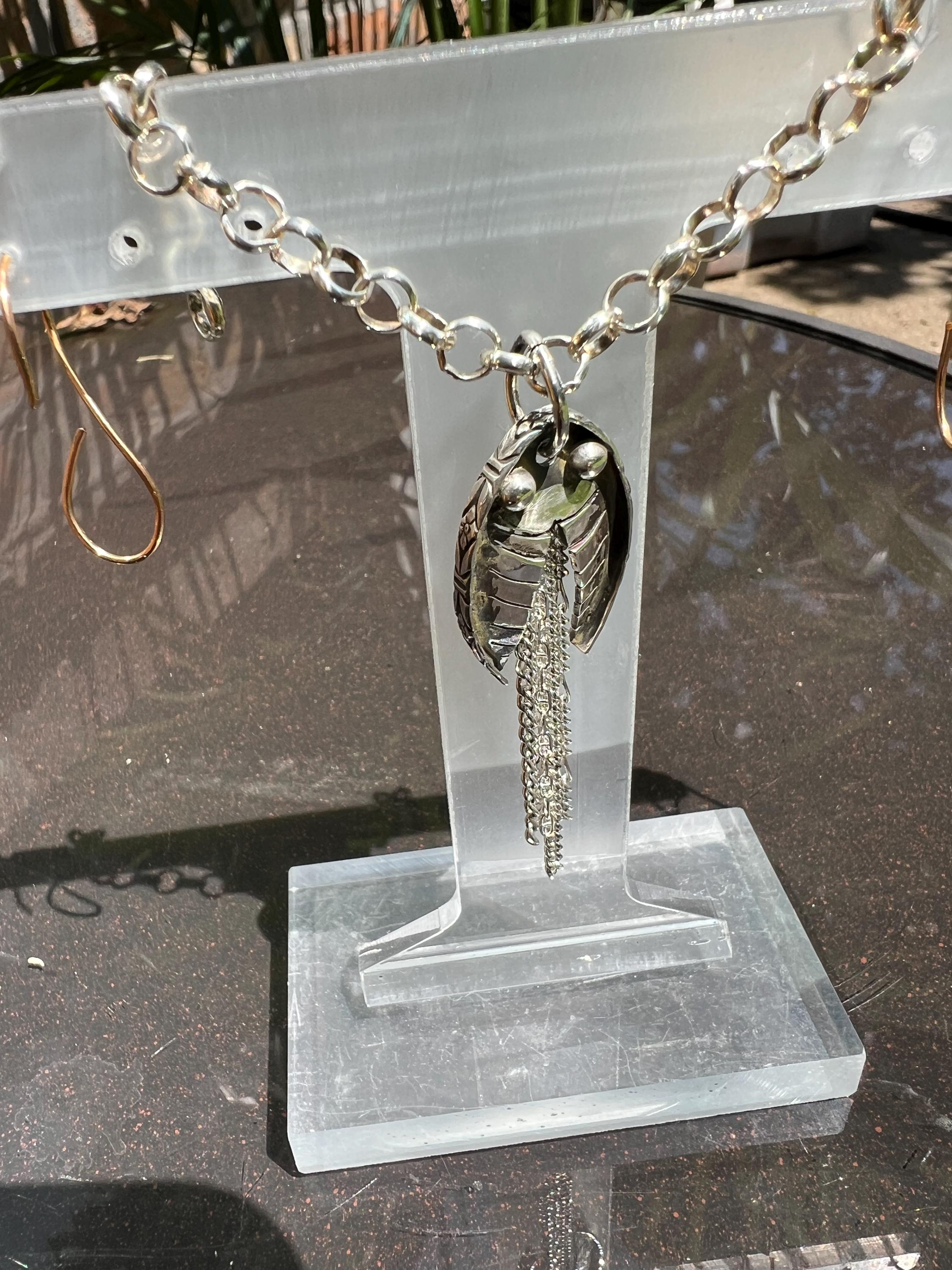 Fish Chain Pendant with Chain, view 2