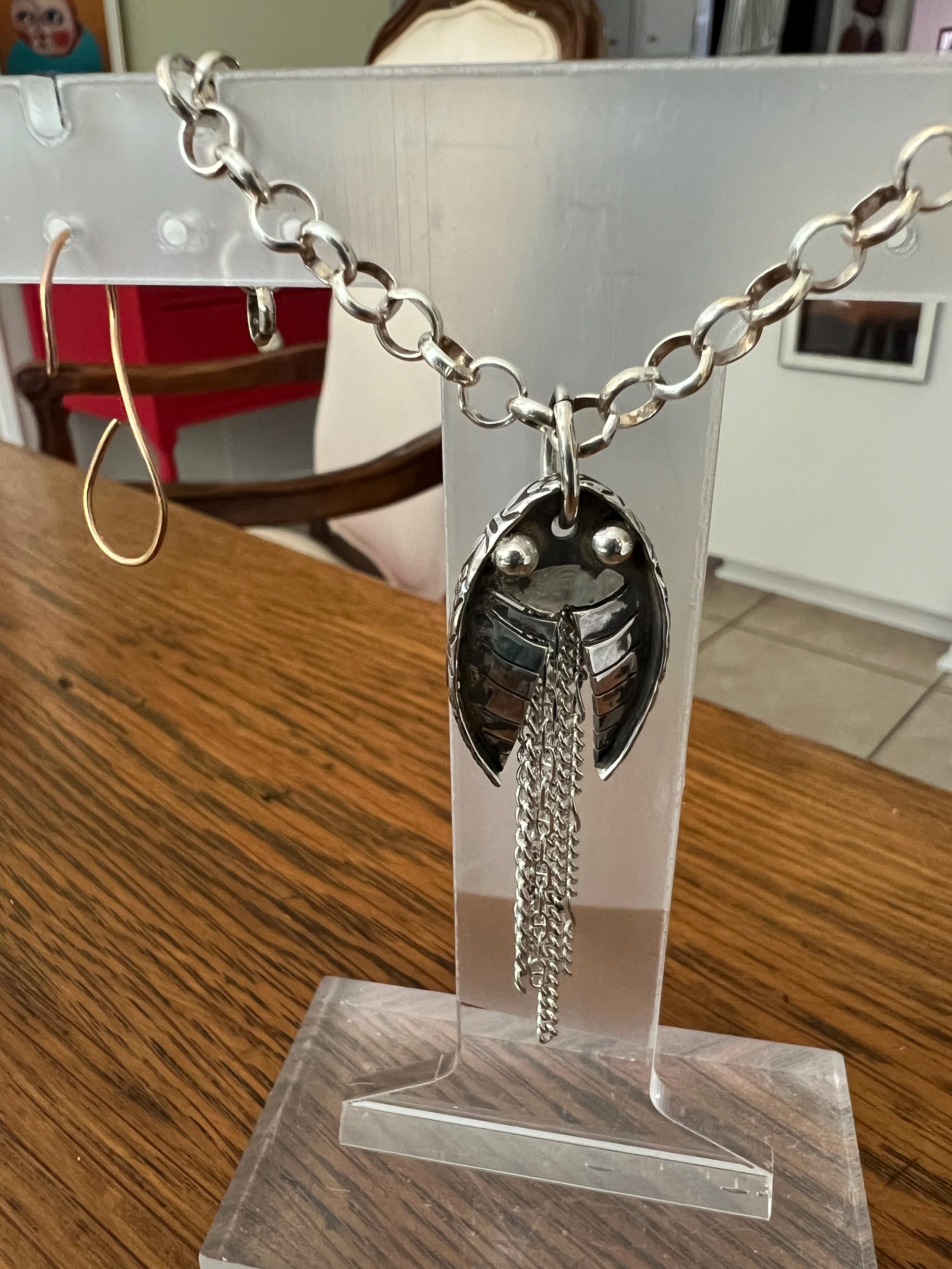 Fish Chain Pendant with Chain, view 4