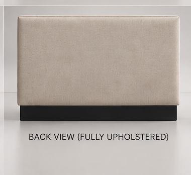 Diamond tufted back booth, back view