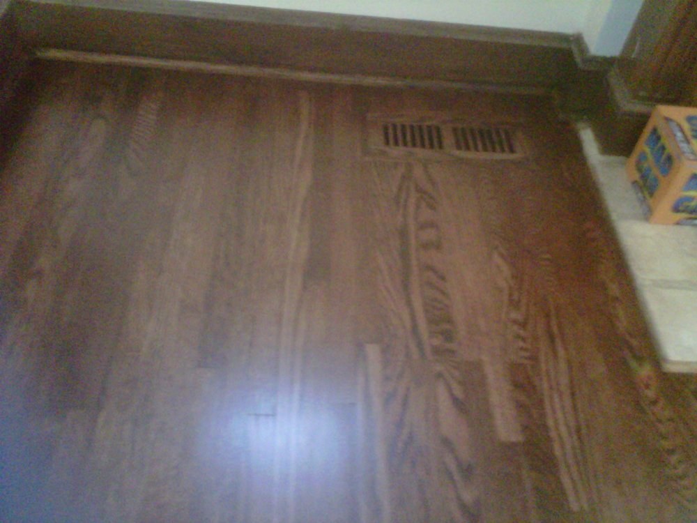 Floor vent opening that can help reveal flooring construction