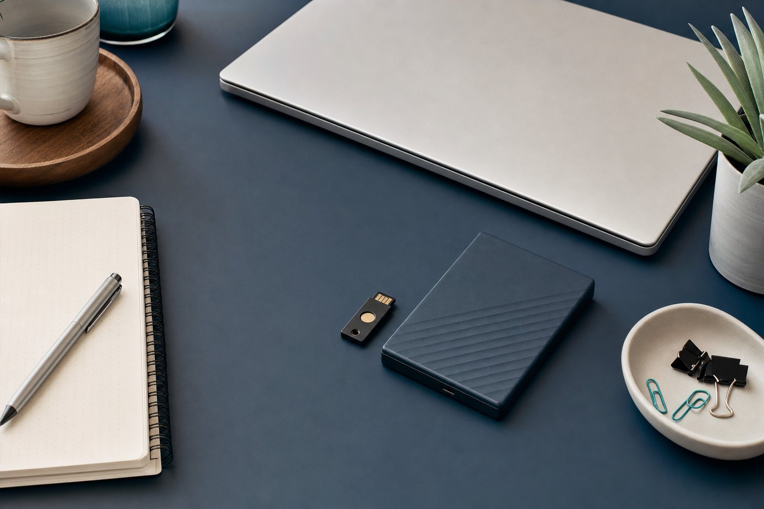 Secure backup drive and workstation used to validate a recovery exercise