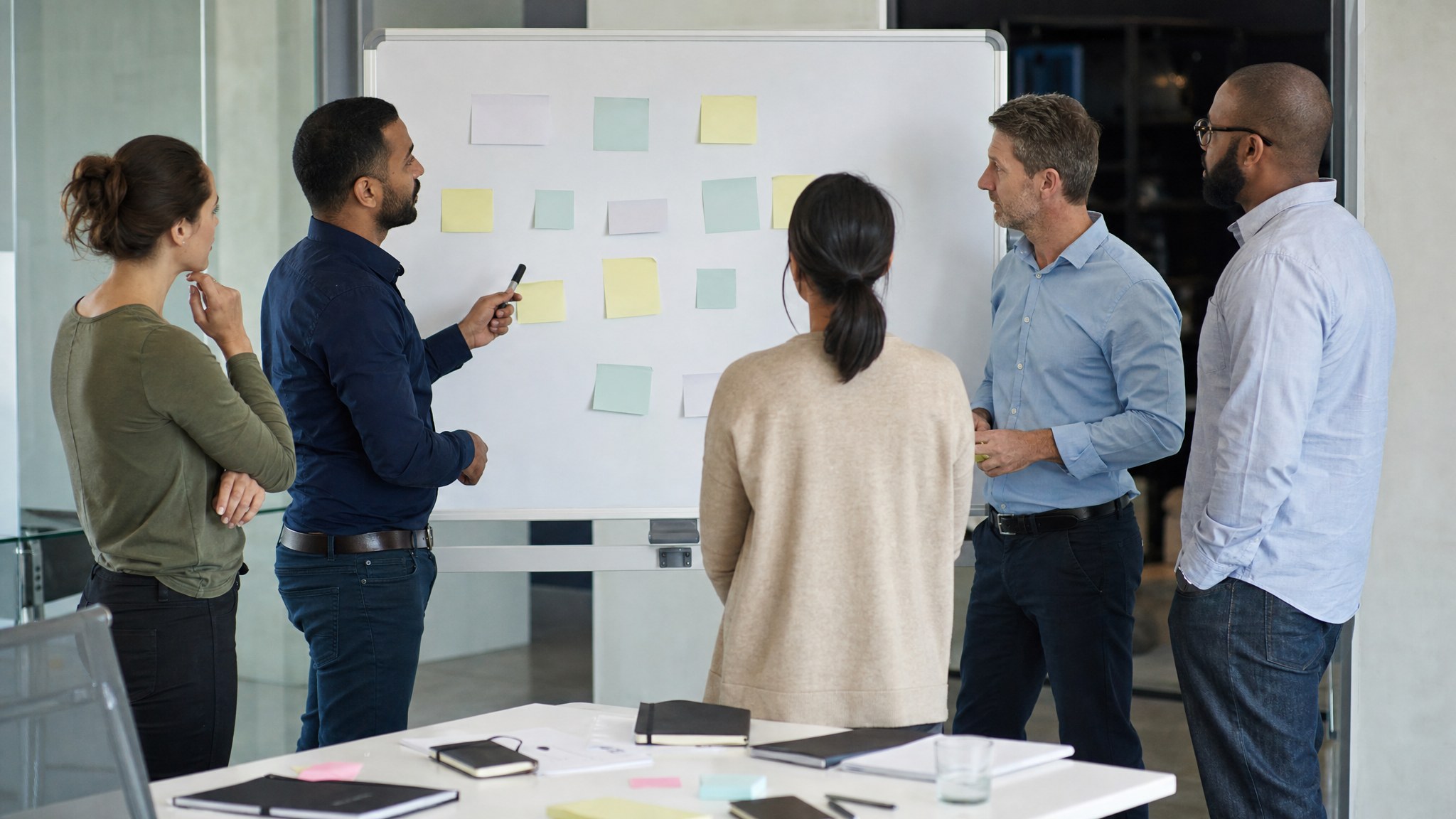 Cross-functional team running a tabletop recovery exercise