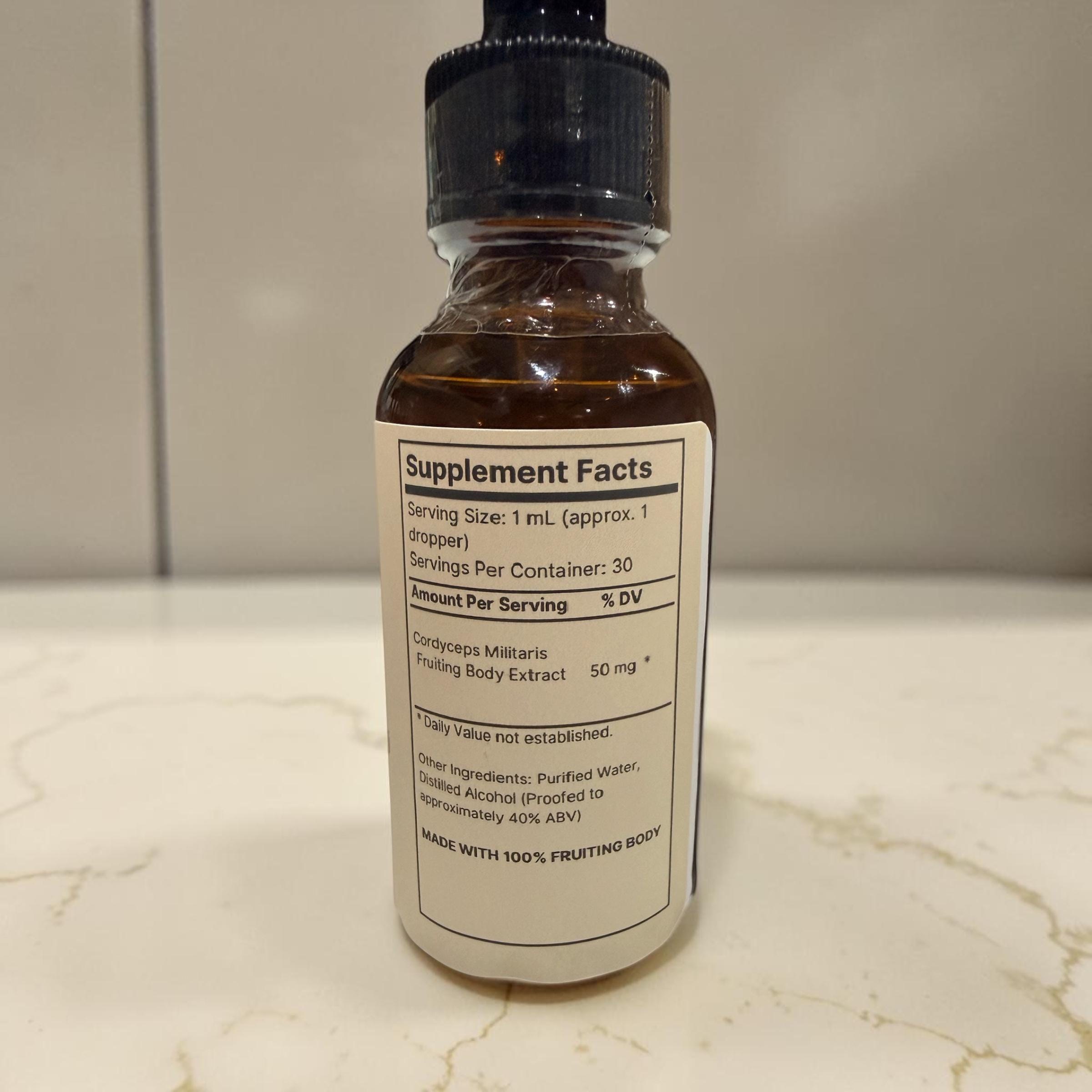 Cordyceps Militaris Mushroom Tincture, product view 2