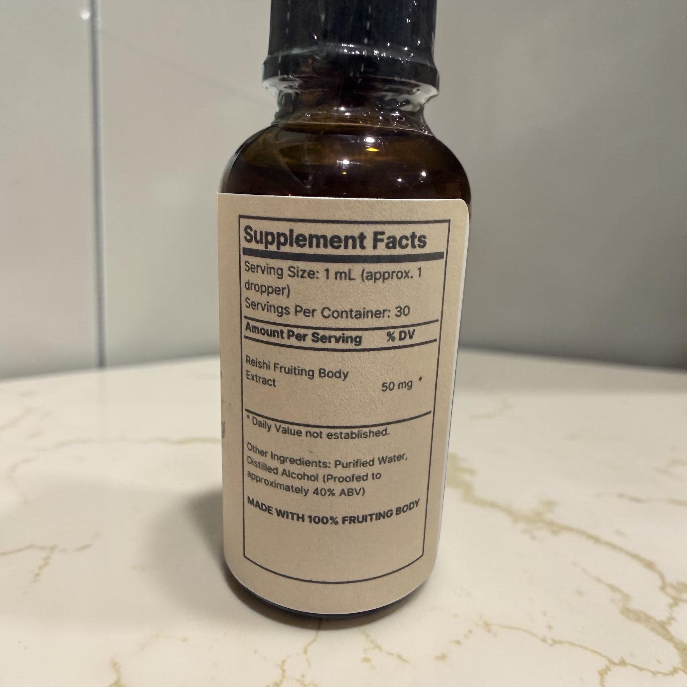 Reishi Mushroom Tincture, product view 2