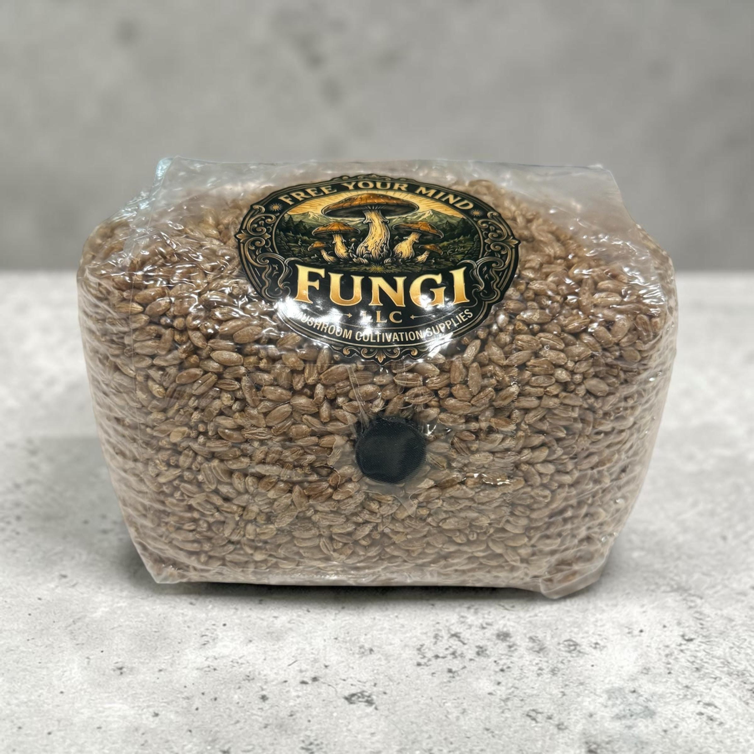 Sterile Rye Grain Spawn Bag for Mushroom Cultivation – Autoclave Processed, Filter Patch Grow Bag, product view 2