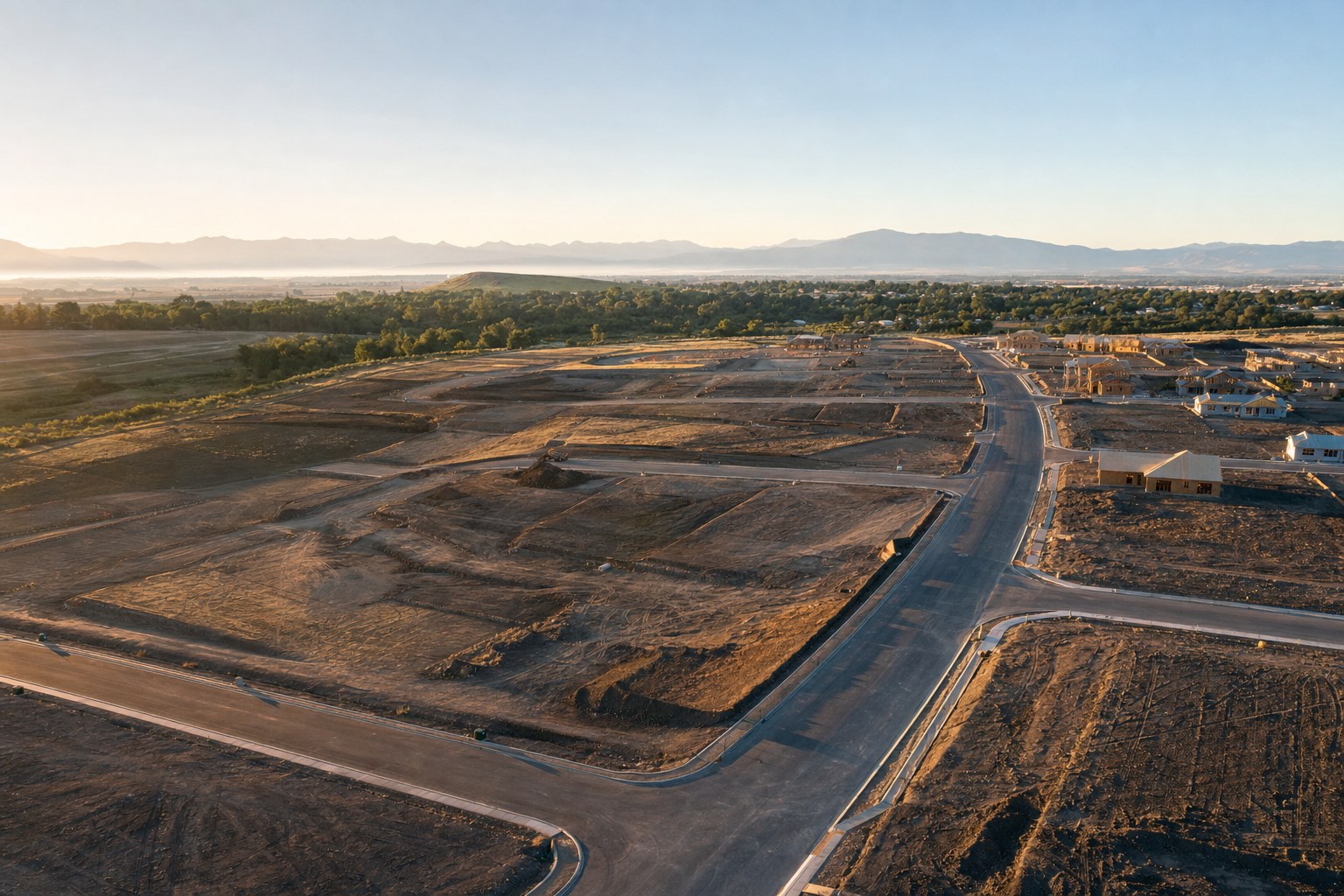 Residential land-development site