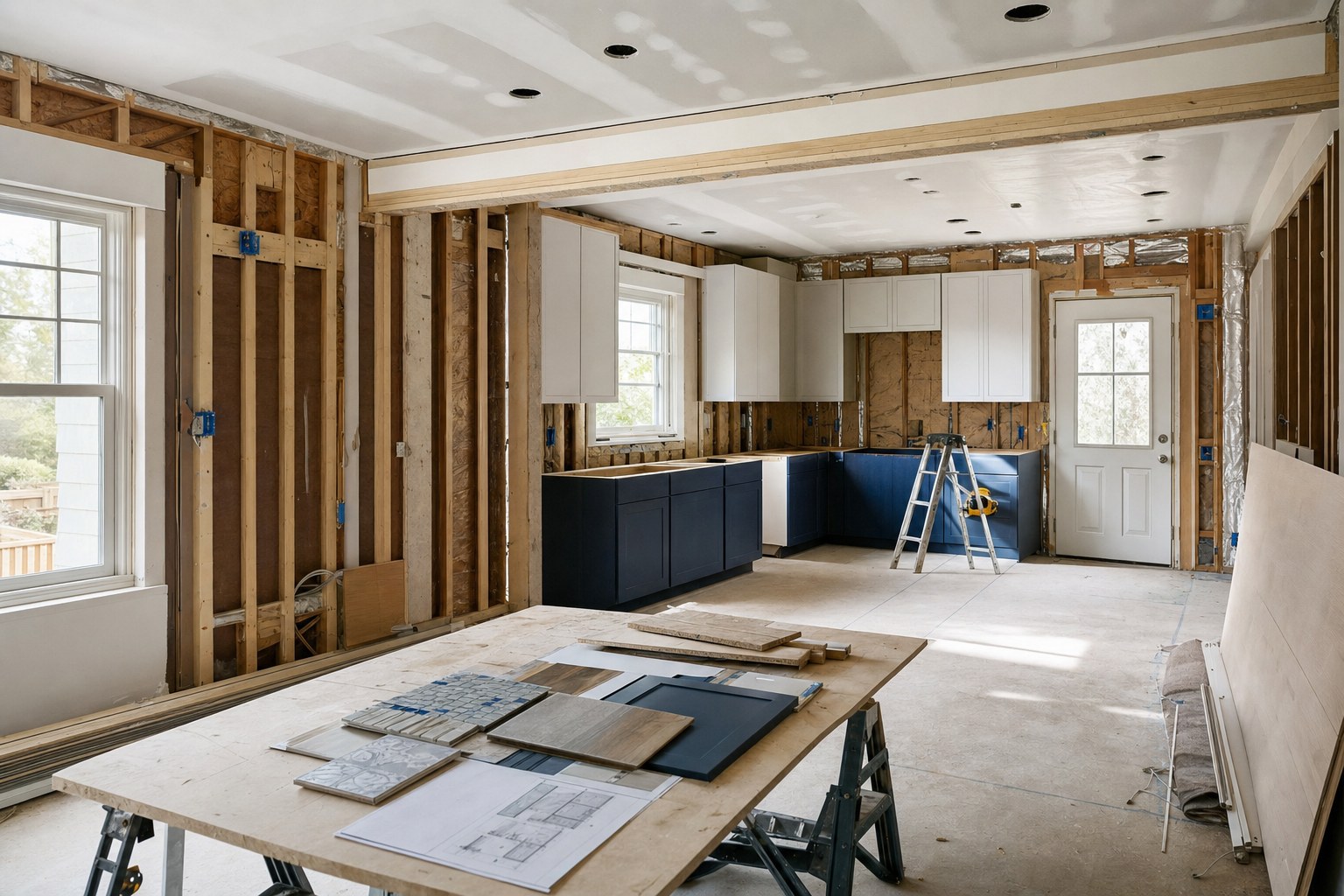 Residential renovation in progress