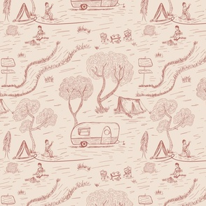 Woodland & Camping pattern preview
