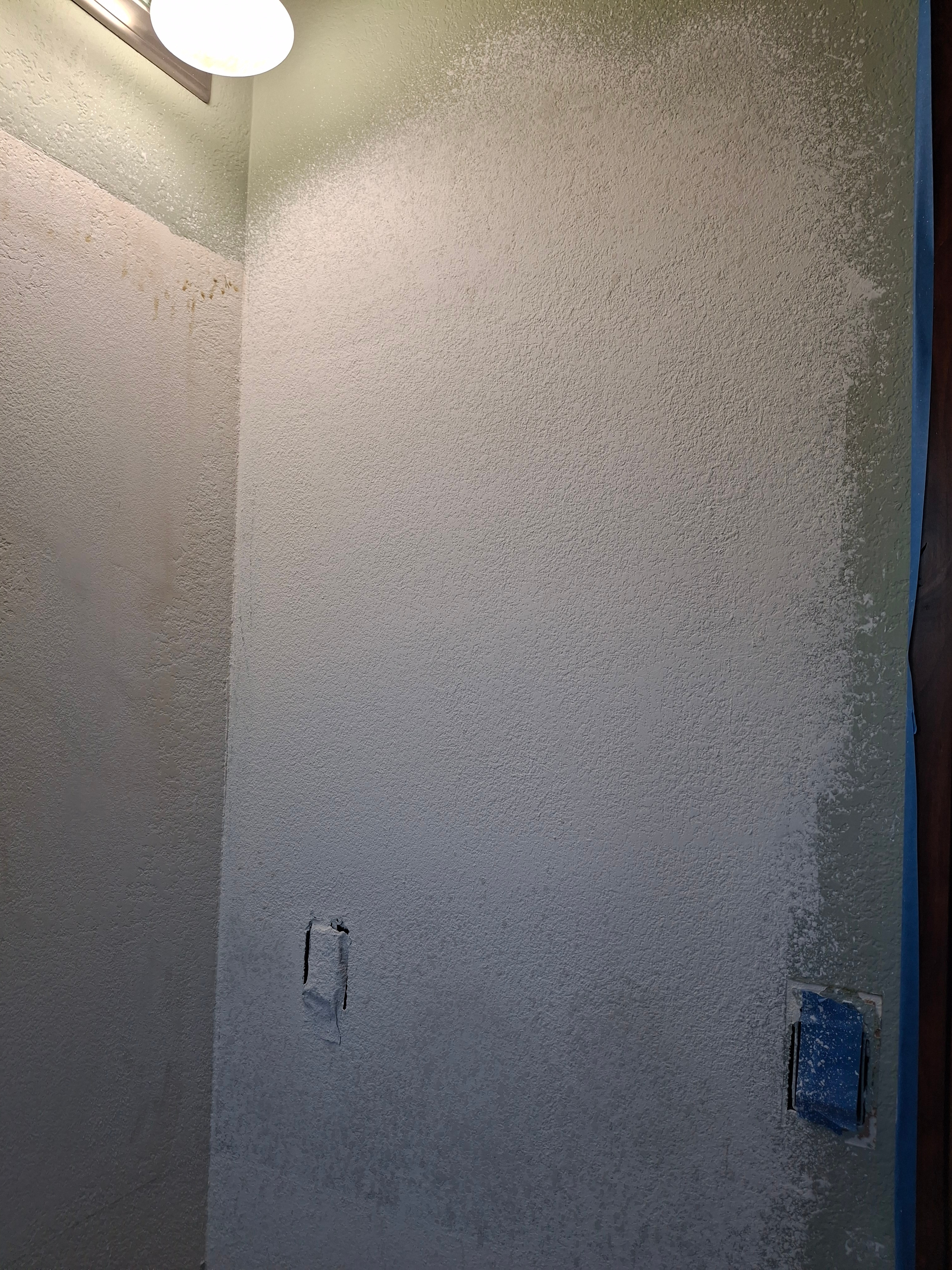 Finished drywall texture repair