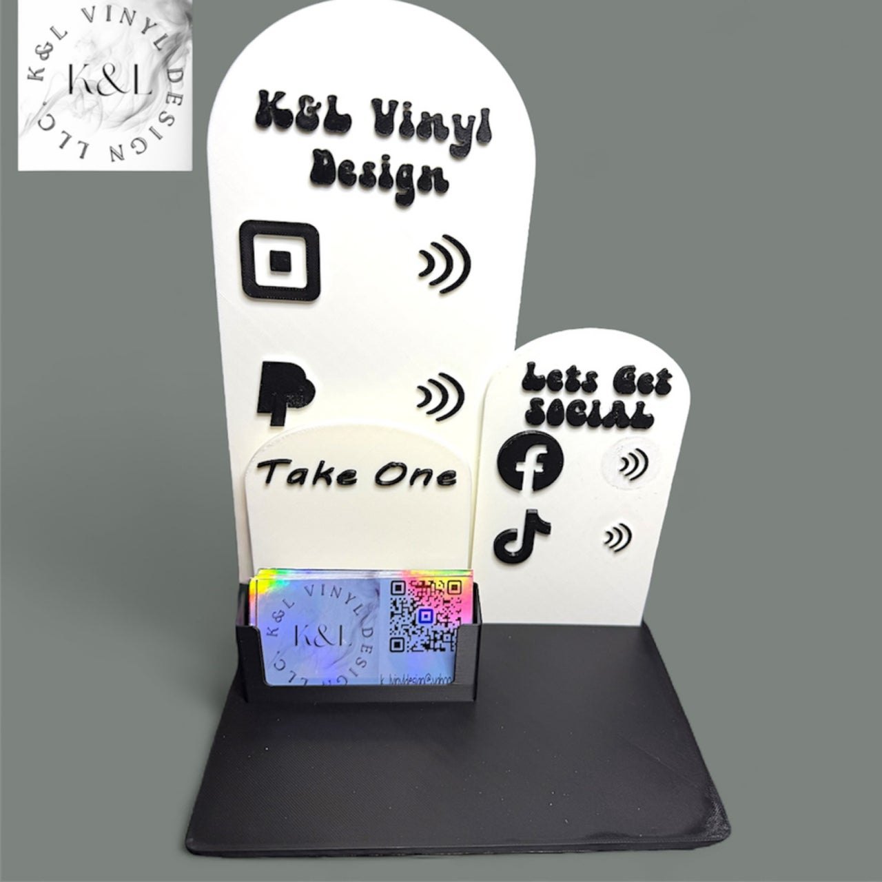 Custom Designed Lets Get Social/ Pay station