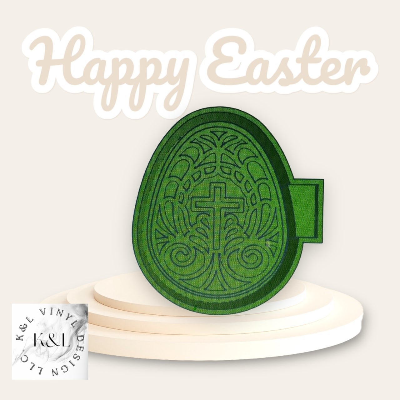 Easter Egg with cross design