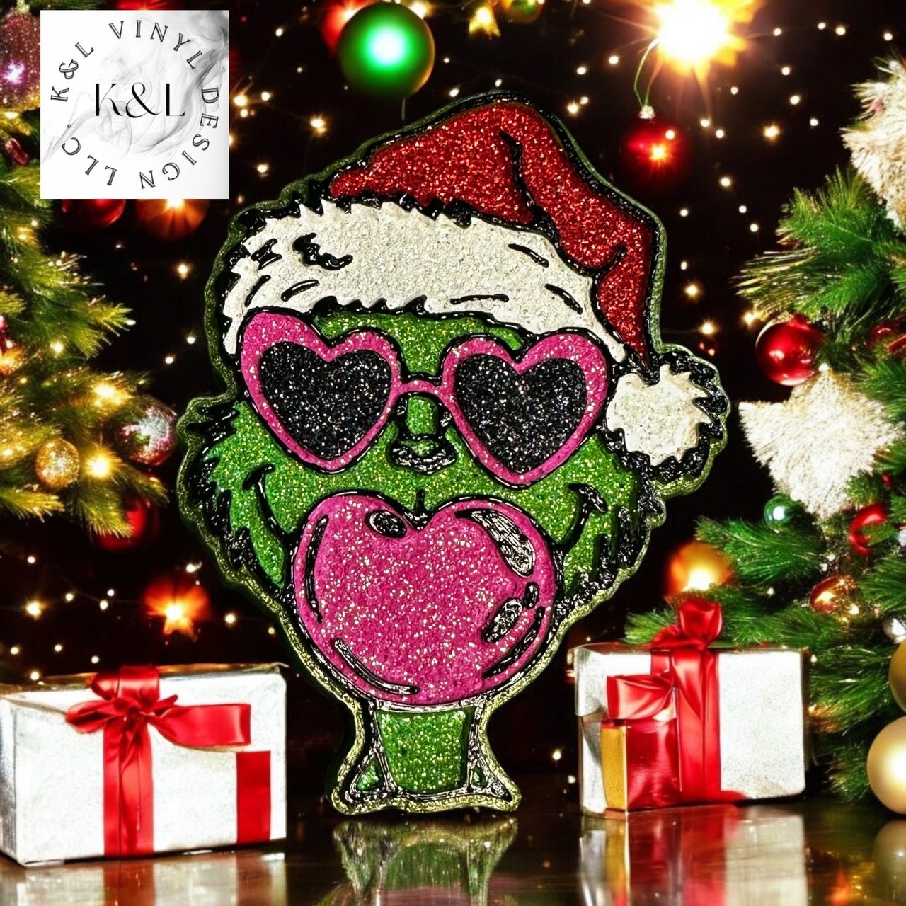 Grinch Blowing Bubble