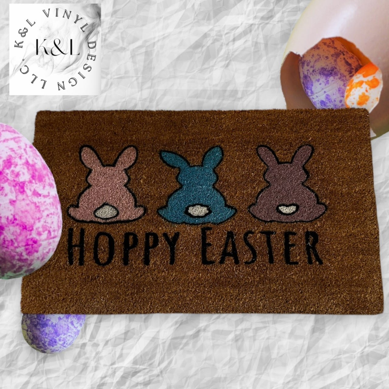 Hoppy Easter Door mat