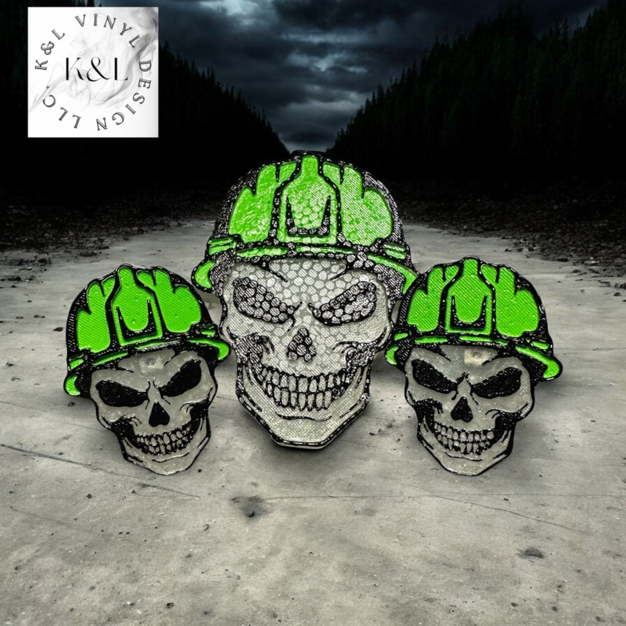 Skull Hardhat Freshie w/ vent clips