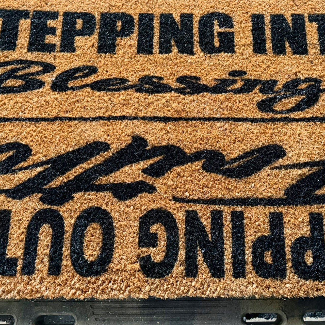 Stepping Out on Faith / Stepping Into Blessings Custom Doormat