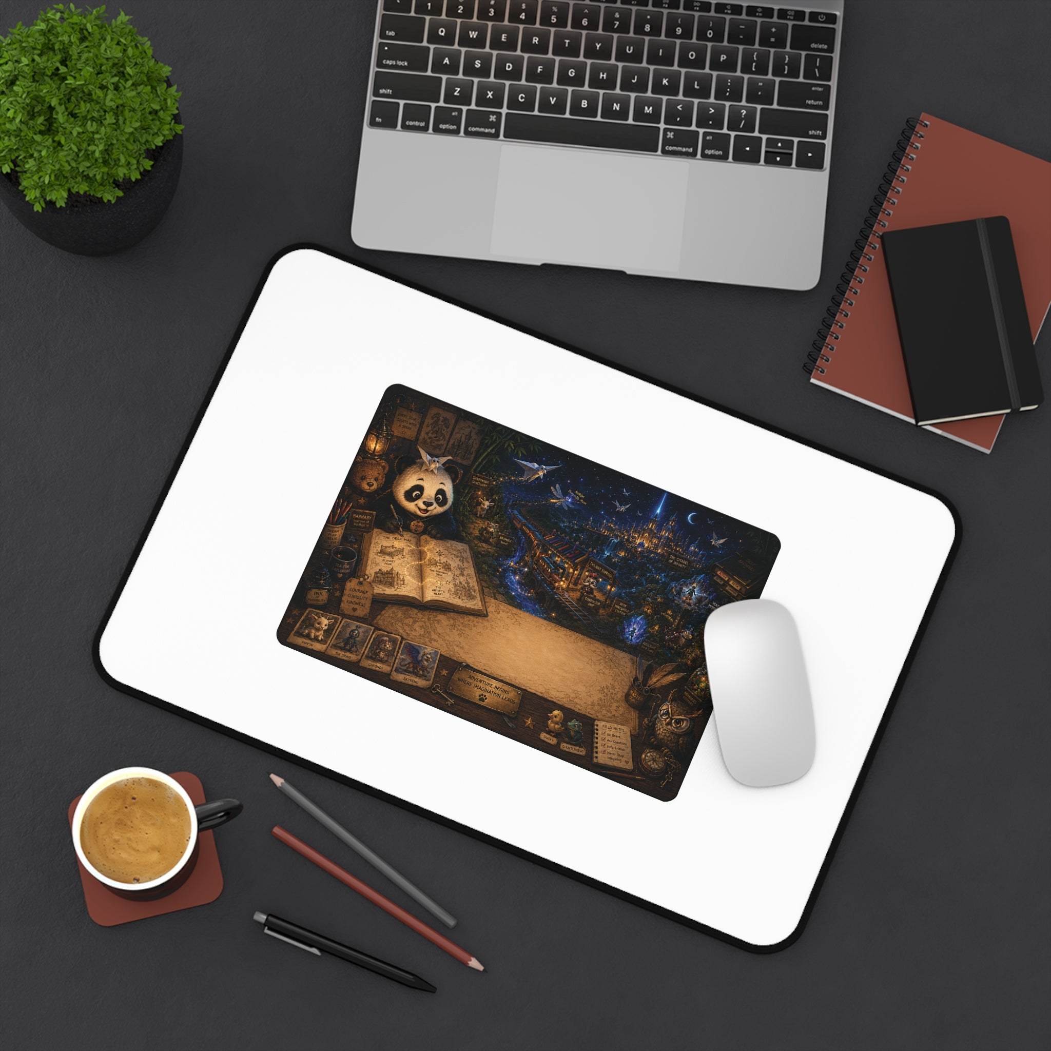 A cozy panda desk mat from Bamboo Corner