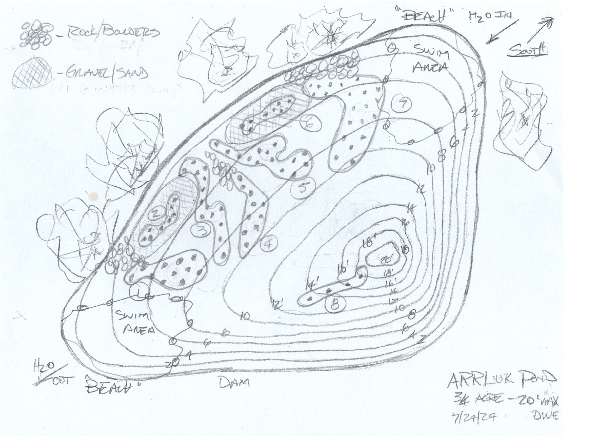 Arrluk pond beach revision custom fish habitat drawing