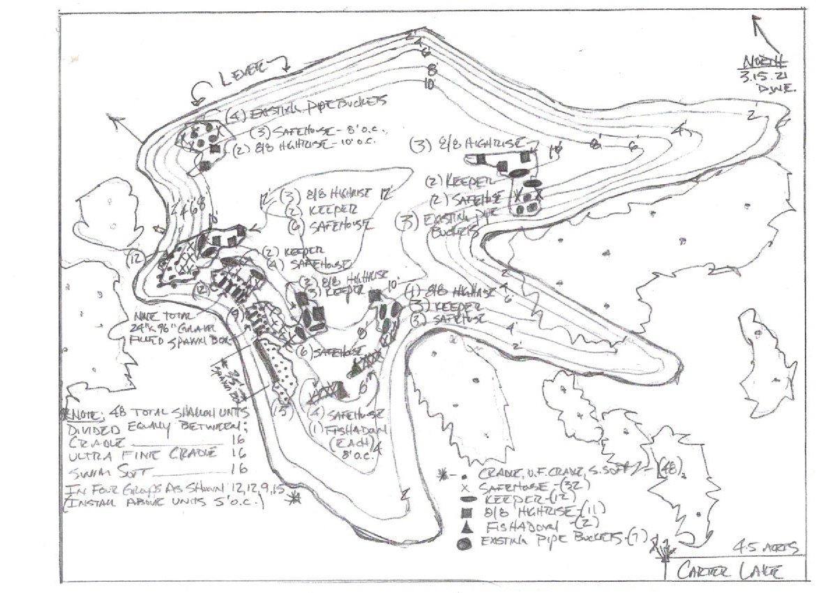 Detailed Fishiding habitat plan for Carter Lake