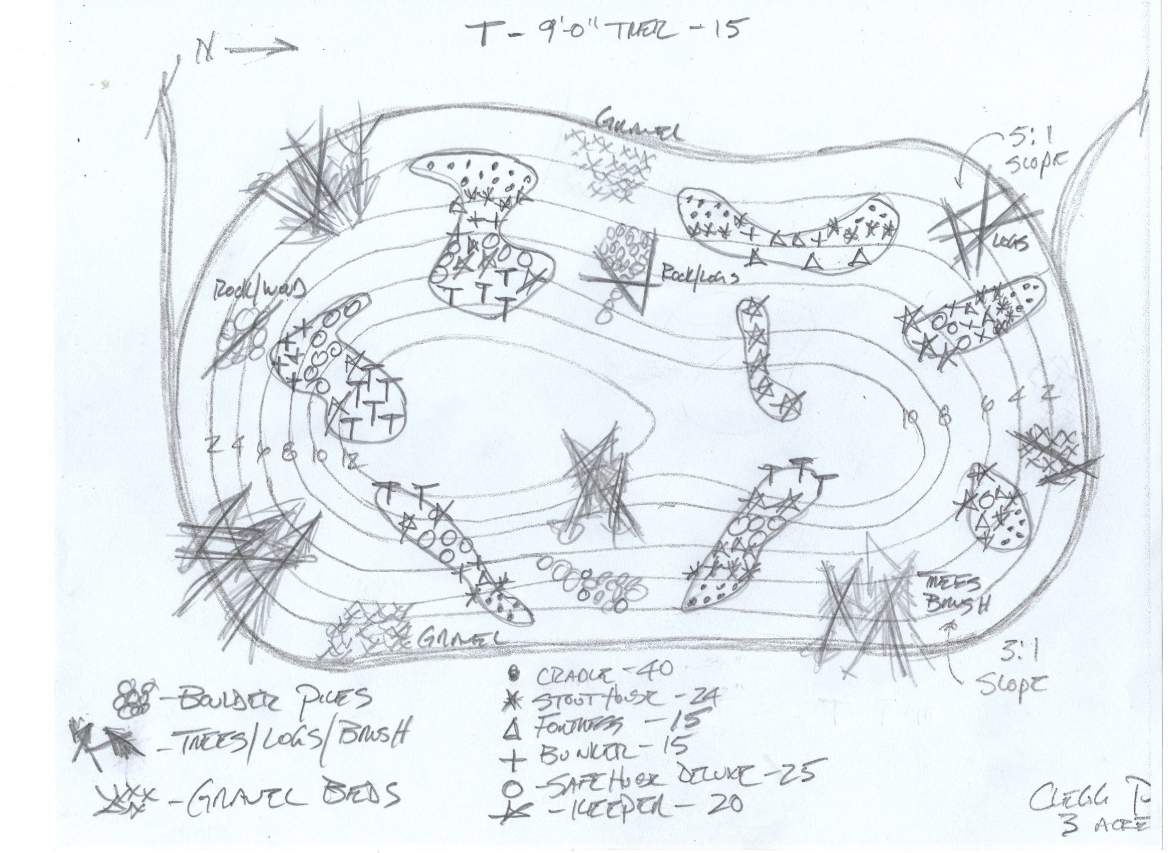 Clegg pond habitat custom fish habitat drawing