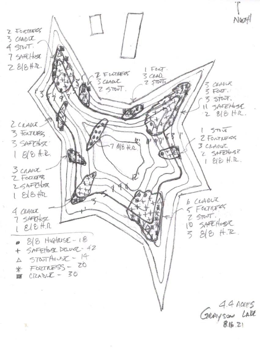 Design study, August 2021 custom fish habitat drawing