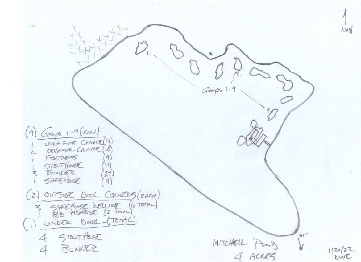 Design study, January 2022, plan custom fish habitat drawing