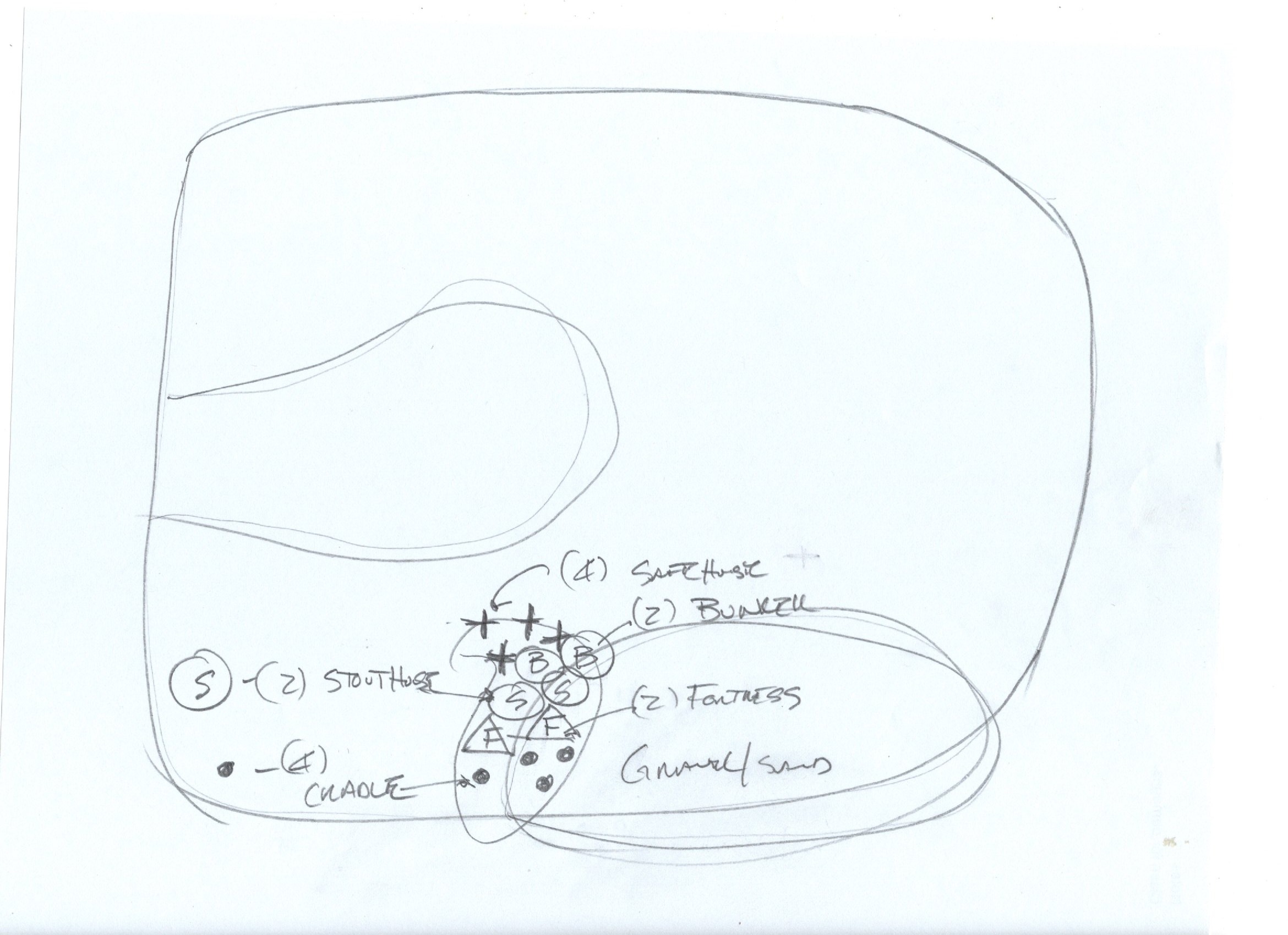 Design study, April 2022, plan custom fish habitat drawing