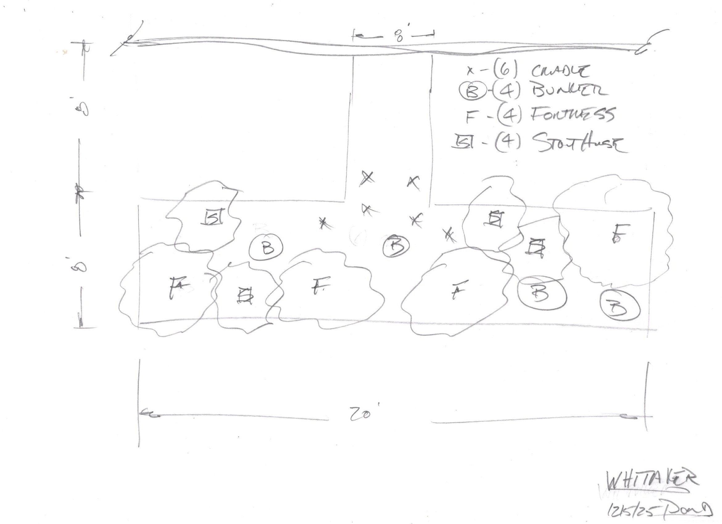 Whitaker Pond custom fish habitat drawing