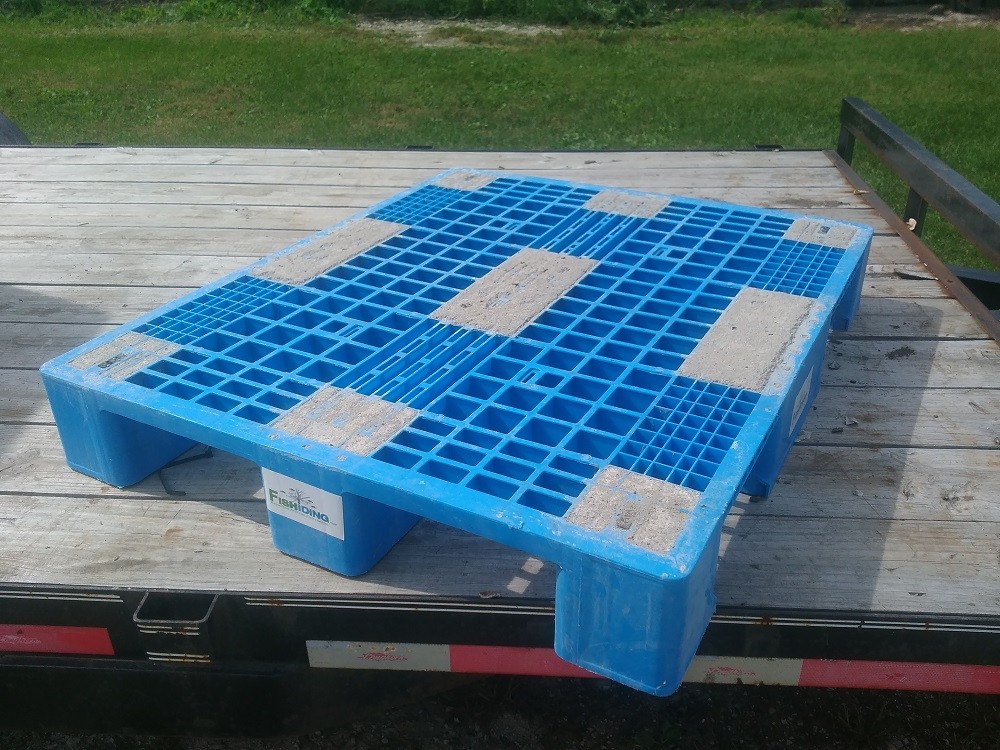 One Blank Weighted Modular Fish Habitat Mat, view 2