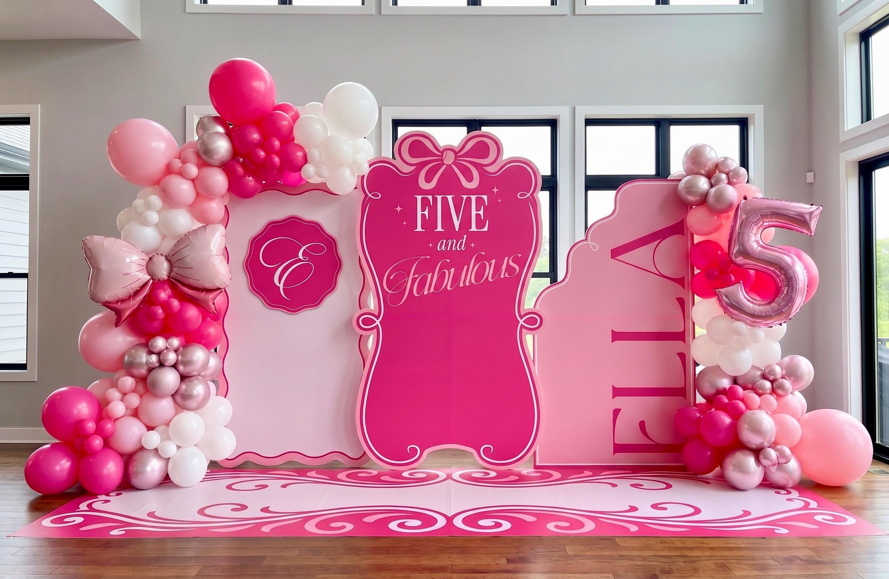 Printed custom backdrop panels from JYS